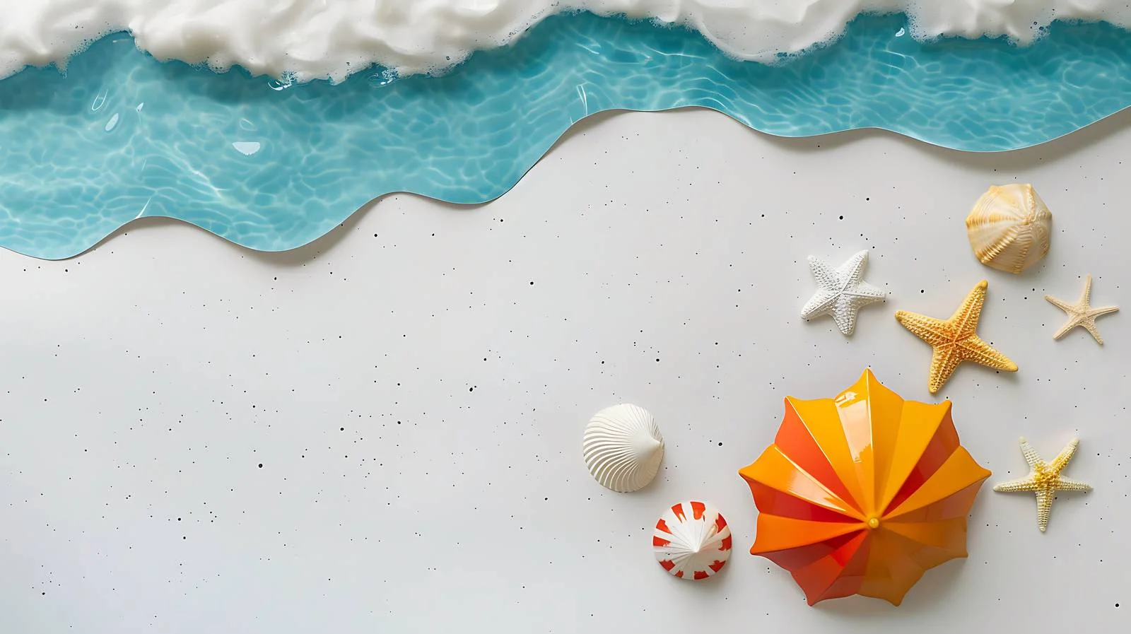 Seaside Toy Vacation Scene — free download from Dotvec