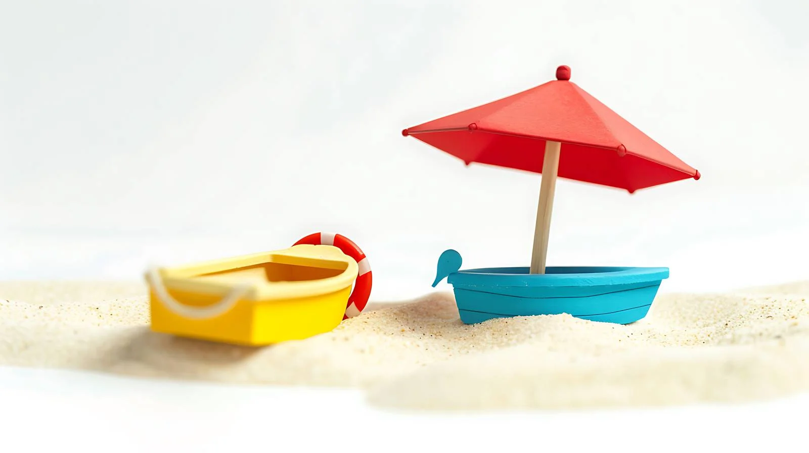 Beach Toys Vacation Scene — free download from Dotvec
