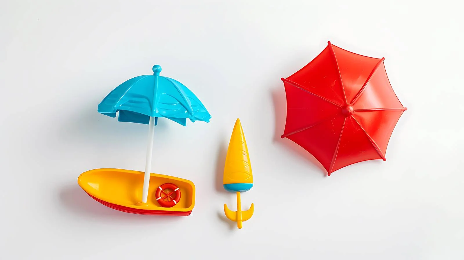 Sunny Toy Beach Vacation Scene — free download from Dotvec