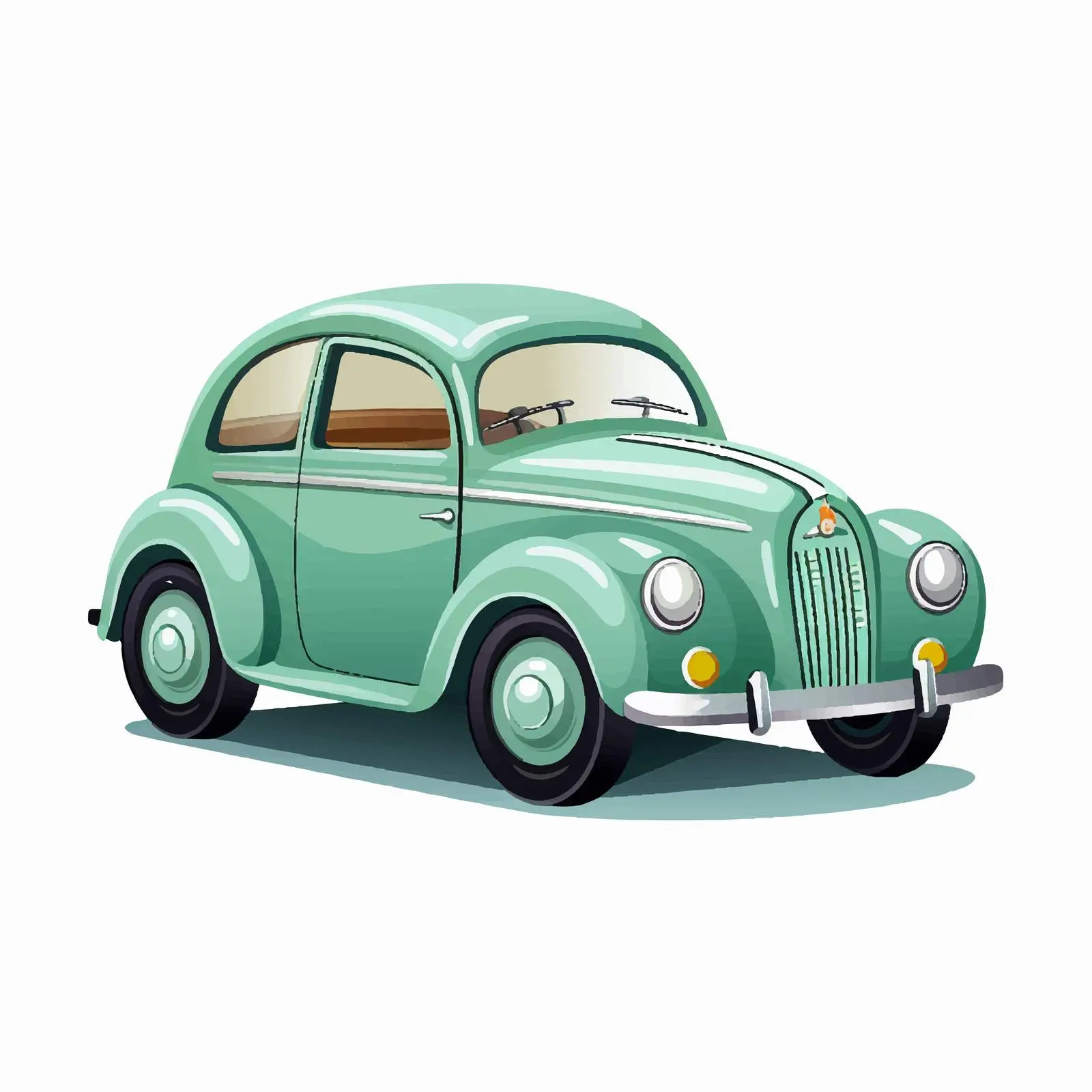 Cartoon Toy Car Vector Illustration for Kids – free transportation vector image from Dotvec