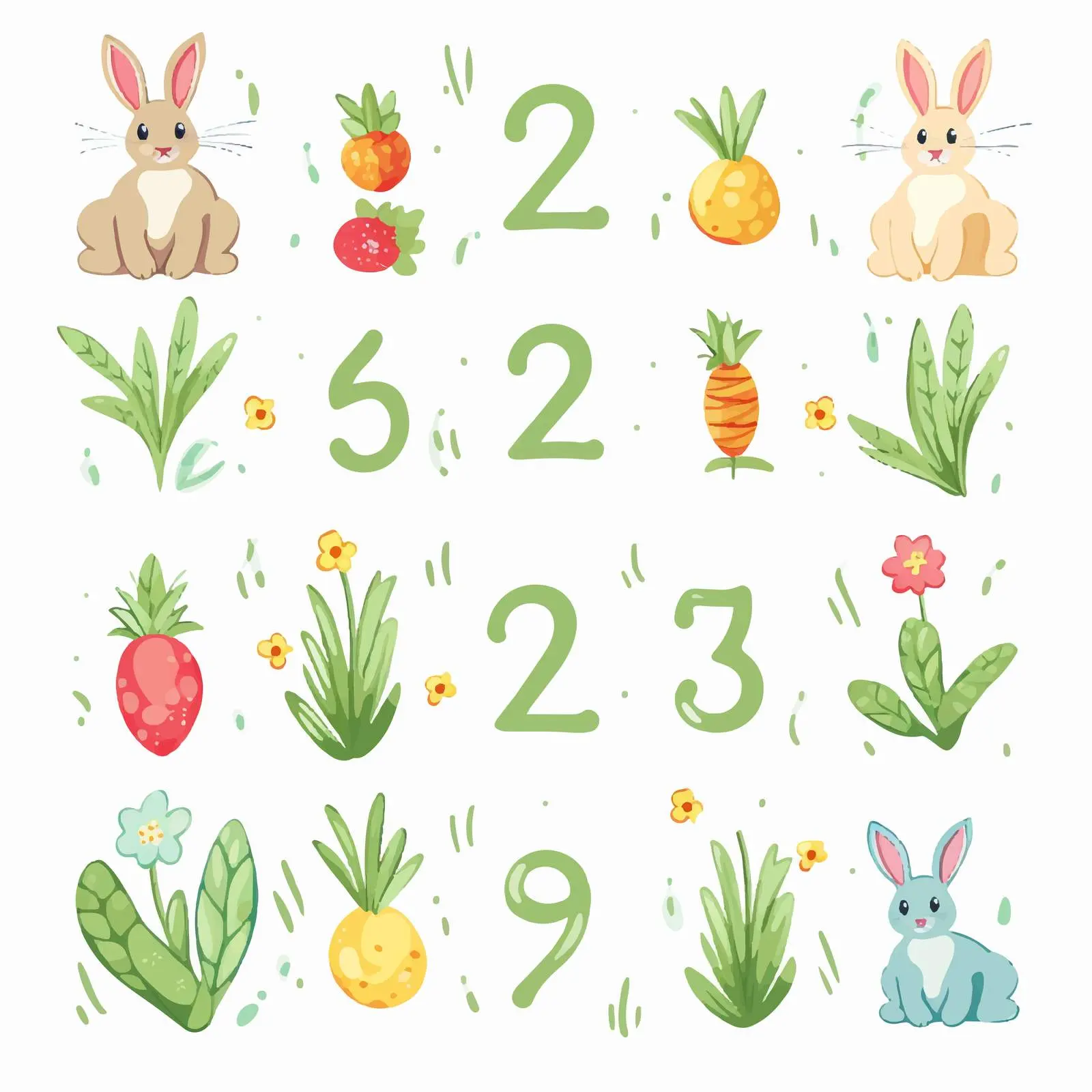 Handwriting Practice for Learning Numbers – free dine image from Dotvec