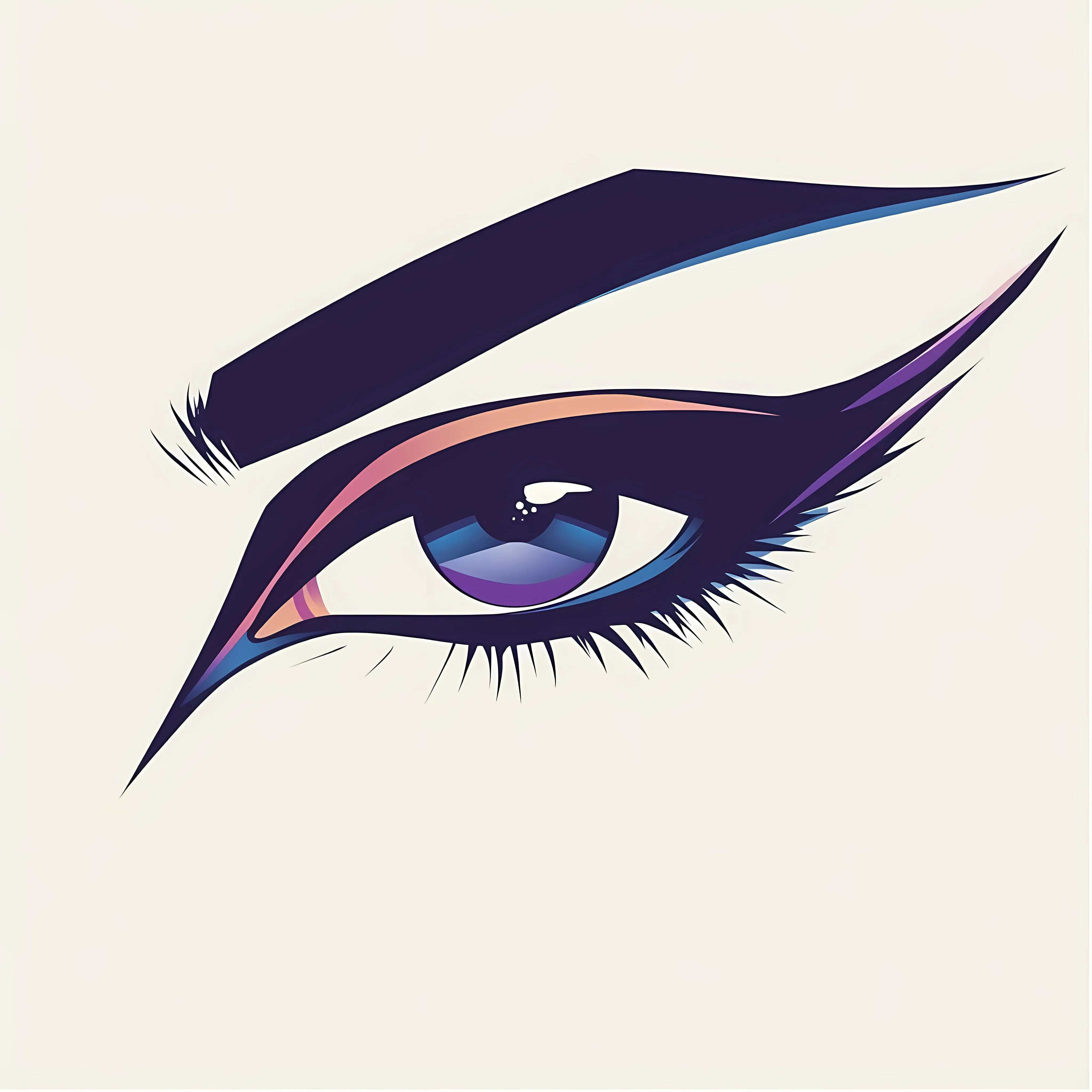 Flat Vector Illustration of Tracing Eyes — free download from Dotvec