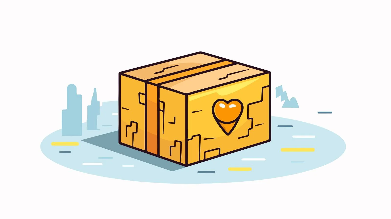 Package Tracking Pin Concept — free download from Dotvec