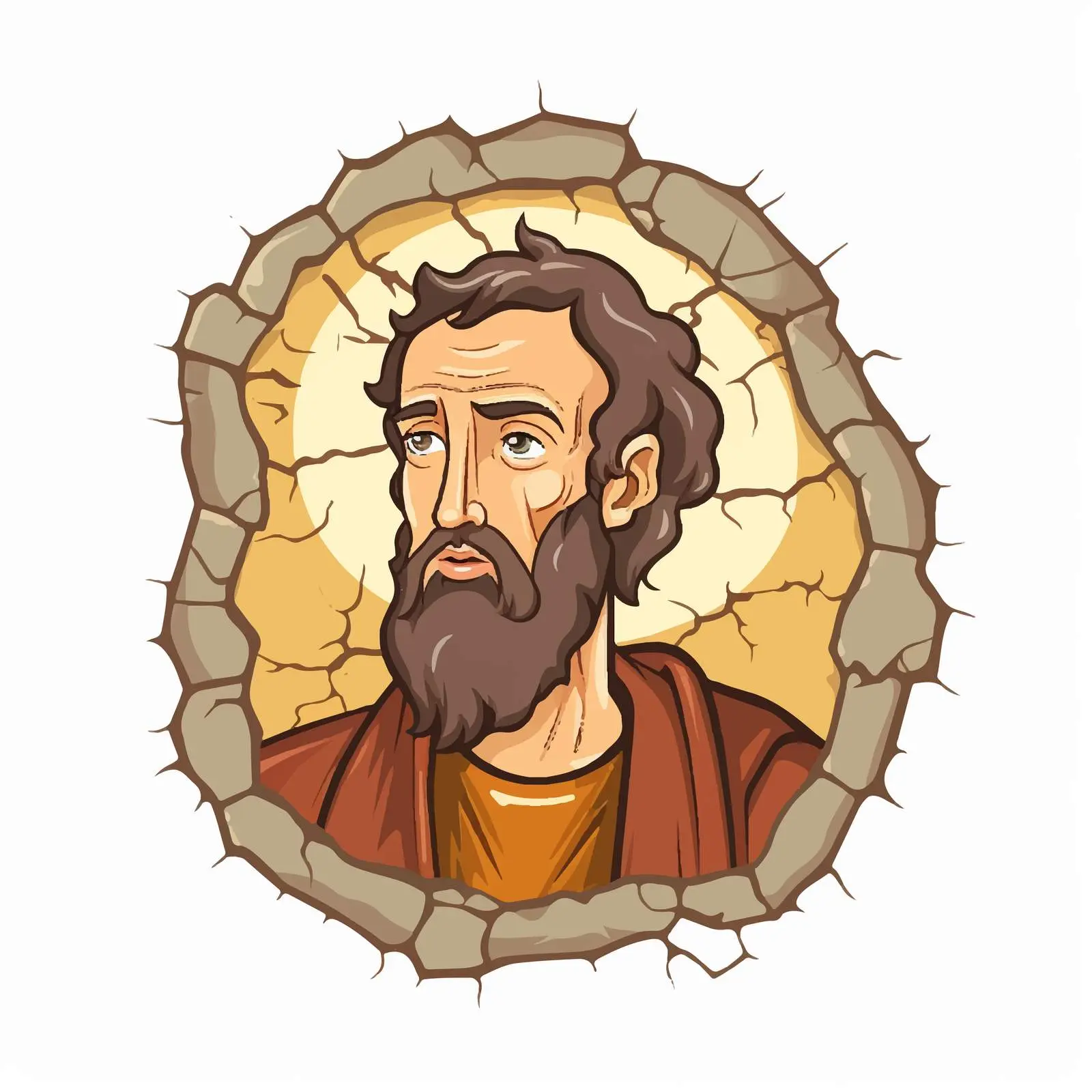 Traditional Christian Icon of Apostle Luke – free artifacts image from Dotvec