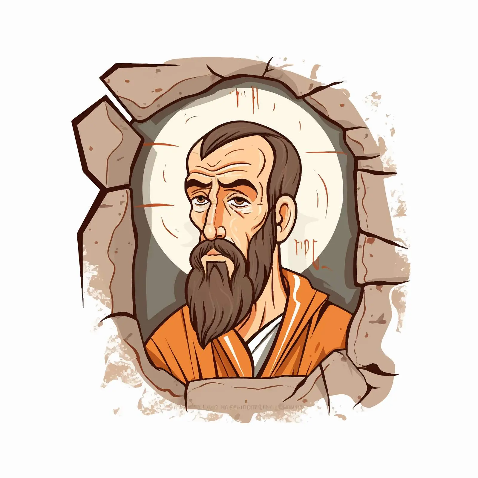 Antique Icon of Apostle Luke - Christian Artwork — free download from Dotvec