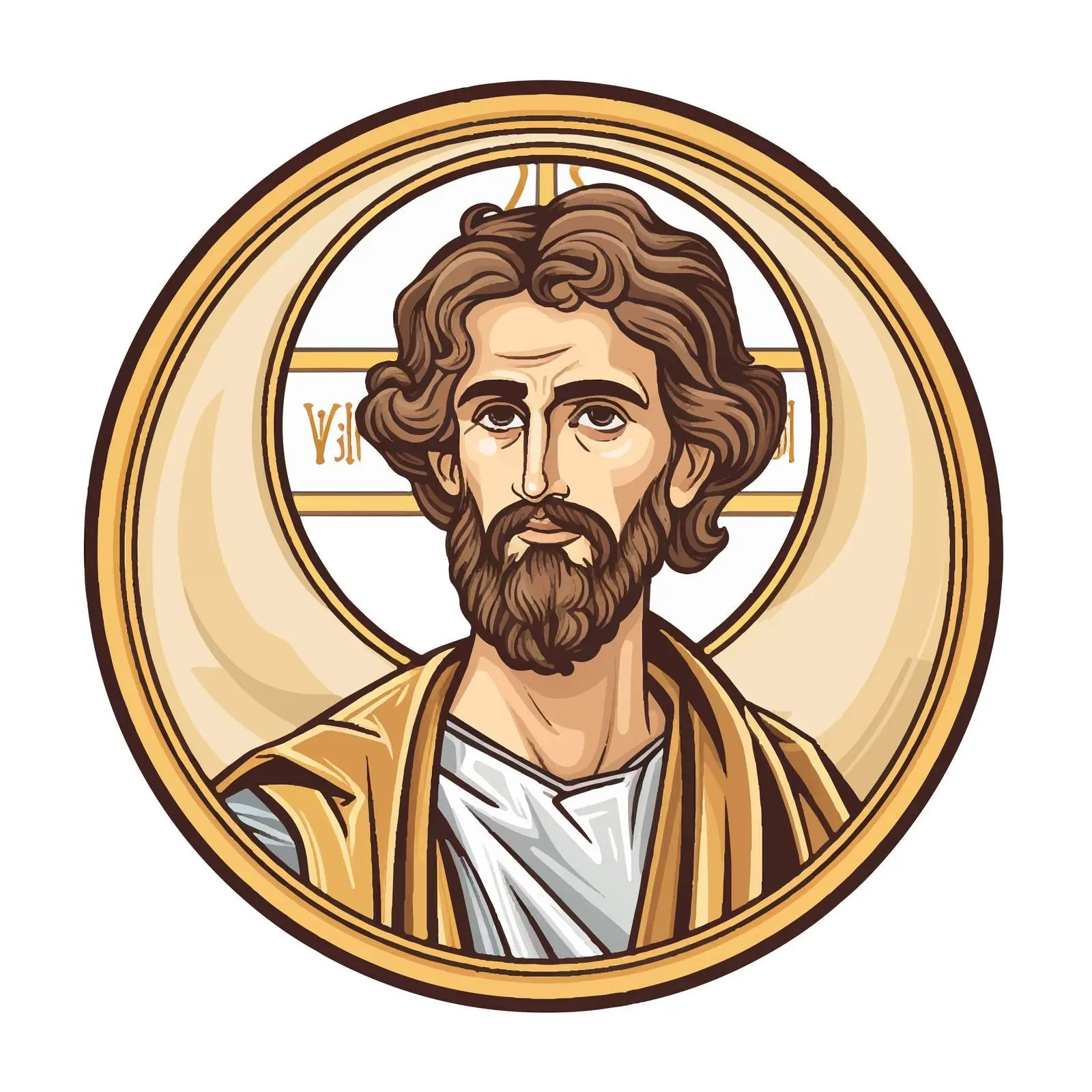 Antique Christian Icon of James, Brother of Jesus — free download from Dotvec