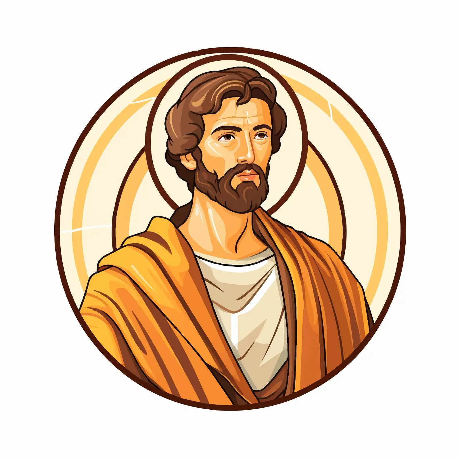 Antique Christian Icon of James, Brother of Jesus – free protest image from Dotvec