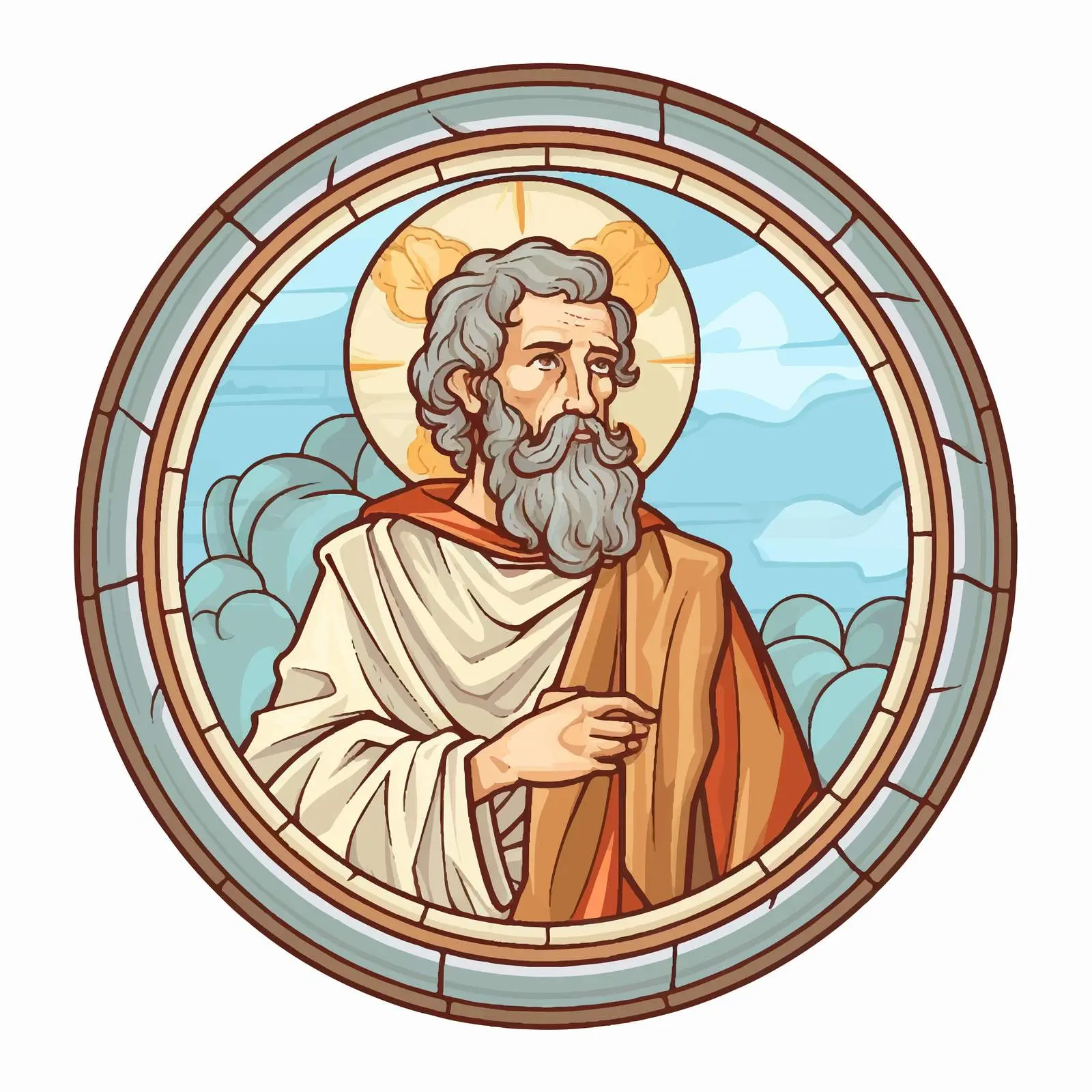 Antique Icon of John the Apostle — free download from Dotvec
