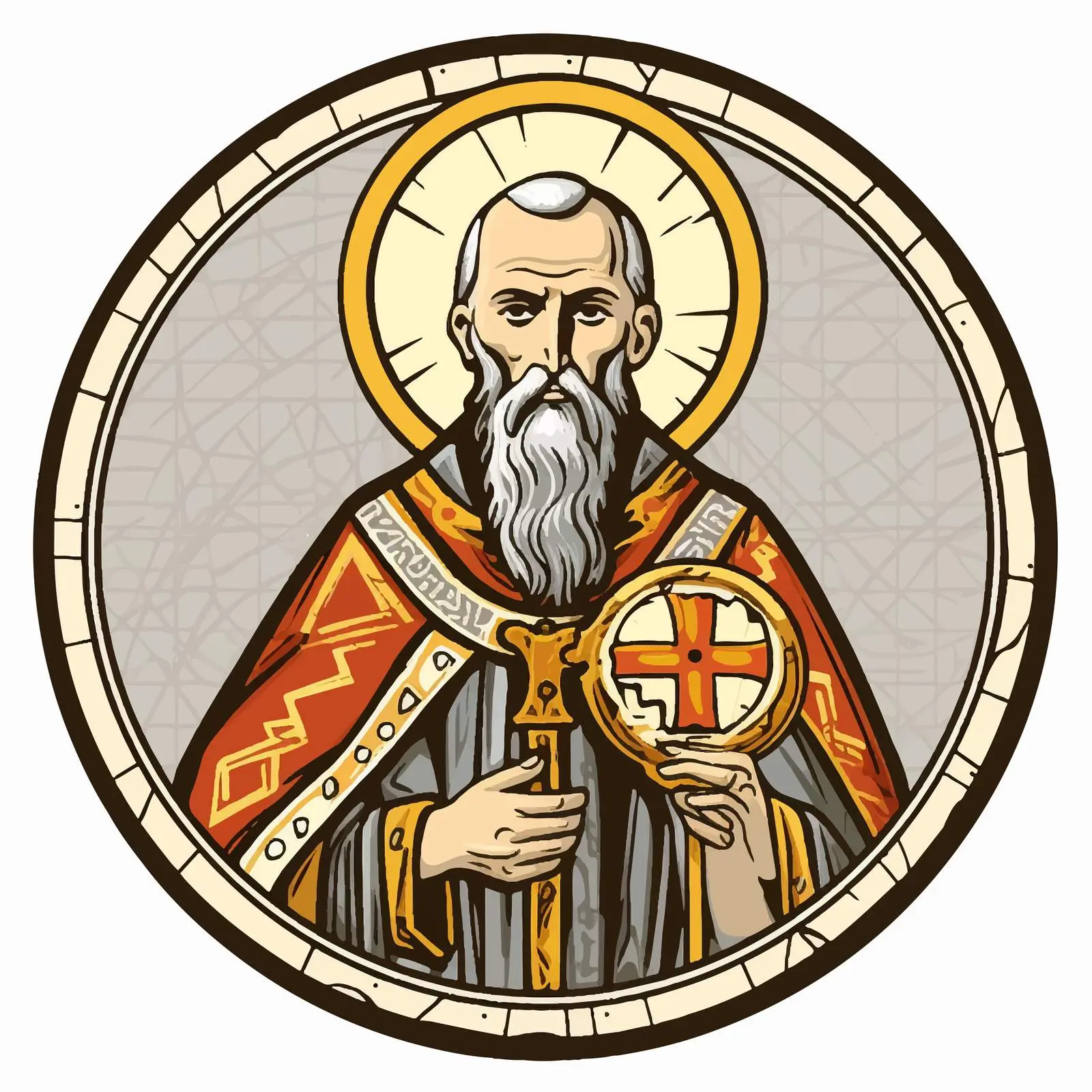 Saint Joanikije of Devic Traditional Christian Icon — free download from Dotvec