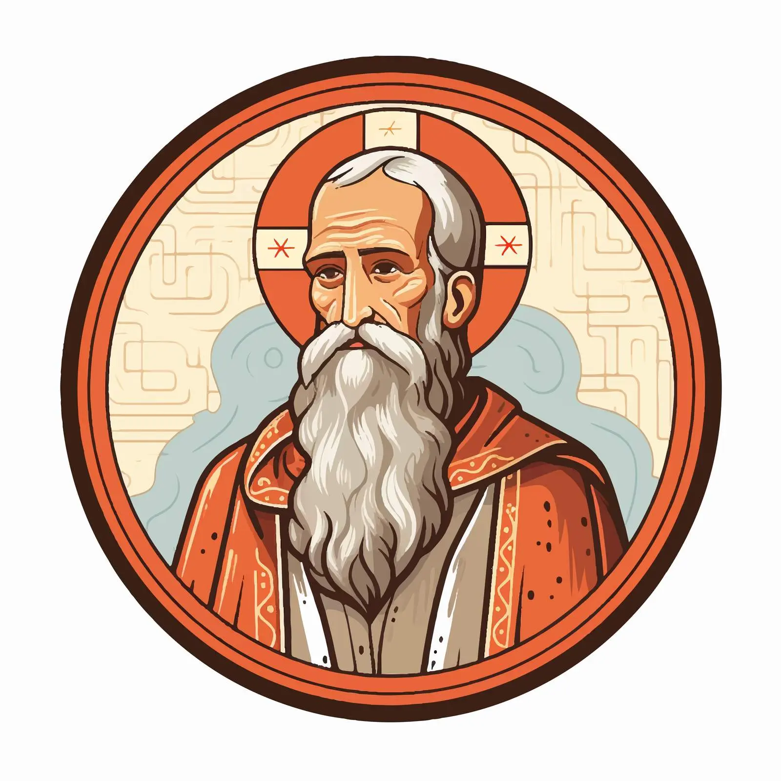 Saint Joanikije of Devic Traditional Christian Icon – free artistic icon image from Dotvec