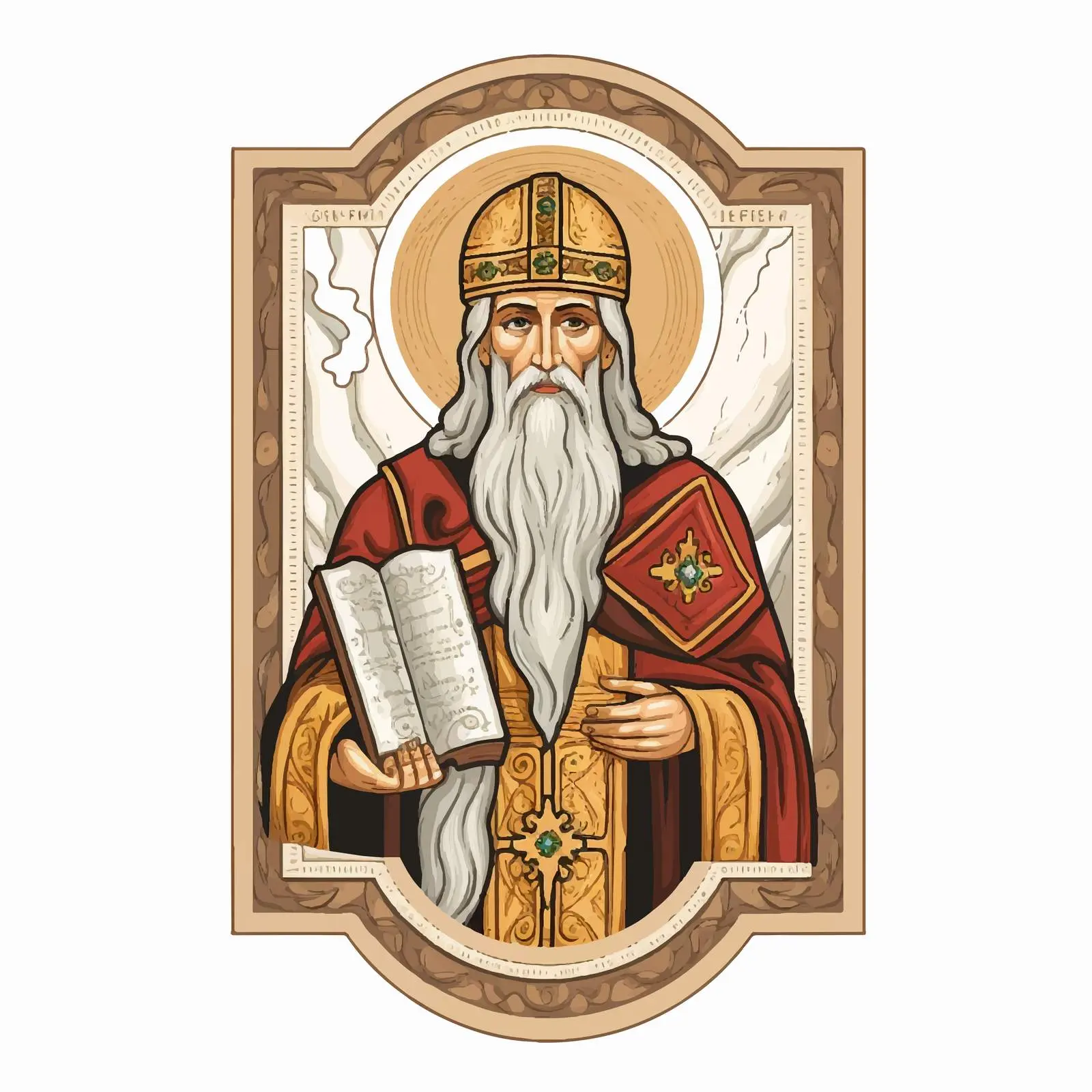 Icon of Saint Joanikije of Devic — free download from Dotvec
