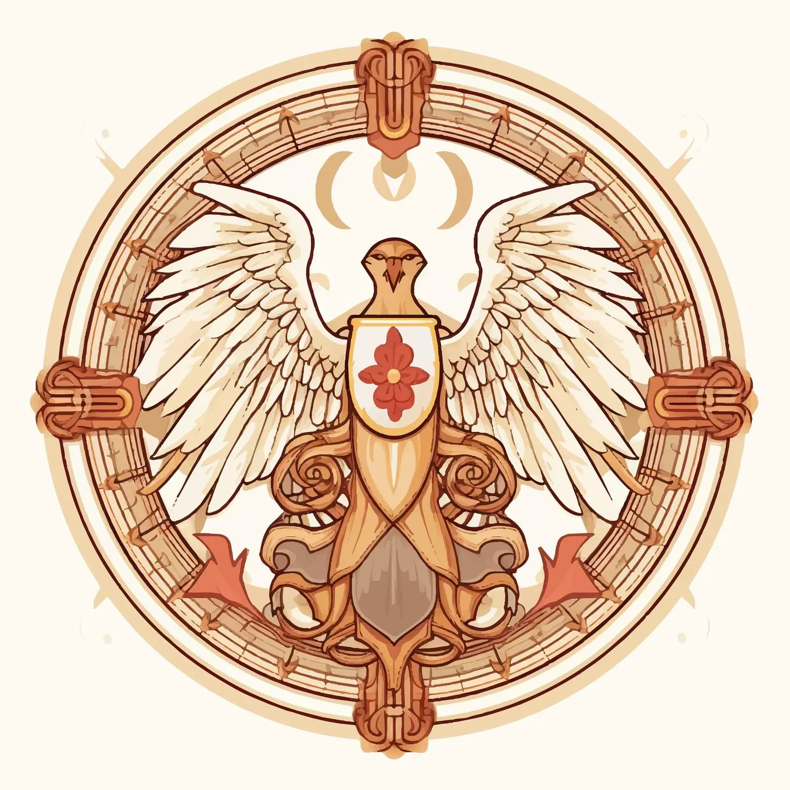Antique Christian Seraphim Icon Illustration — free download from Dotvec