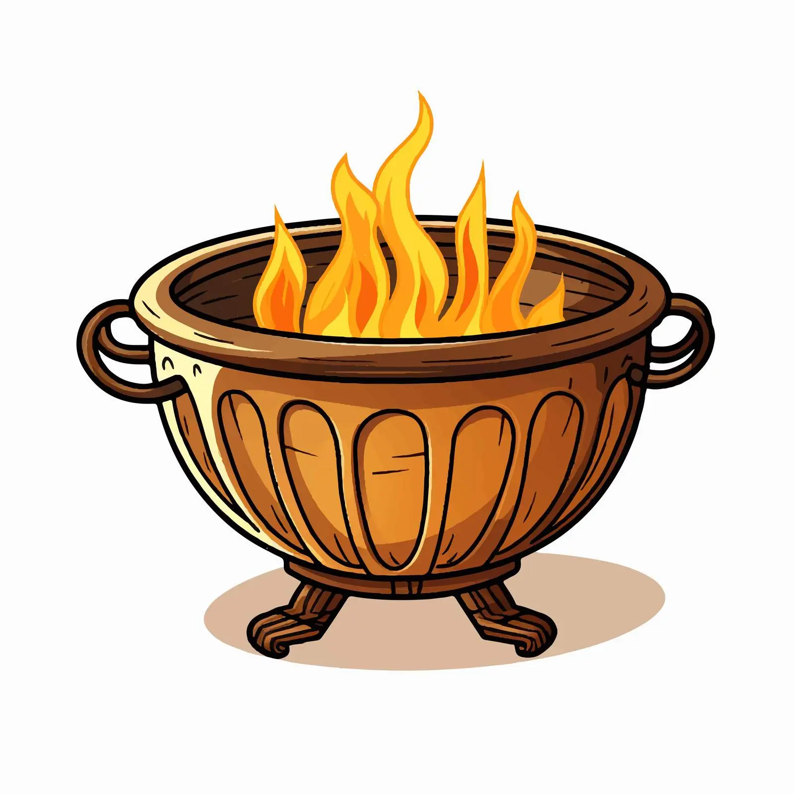 Traditional Classic Brazier Vector Illustration — free download from Dotvec