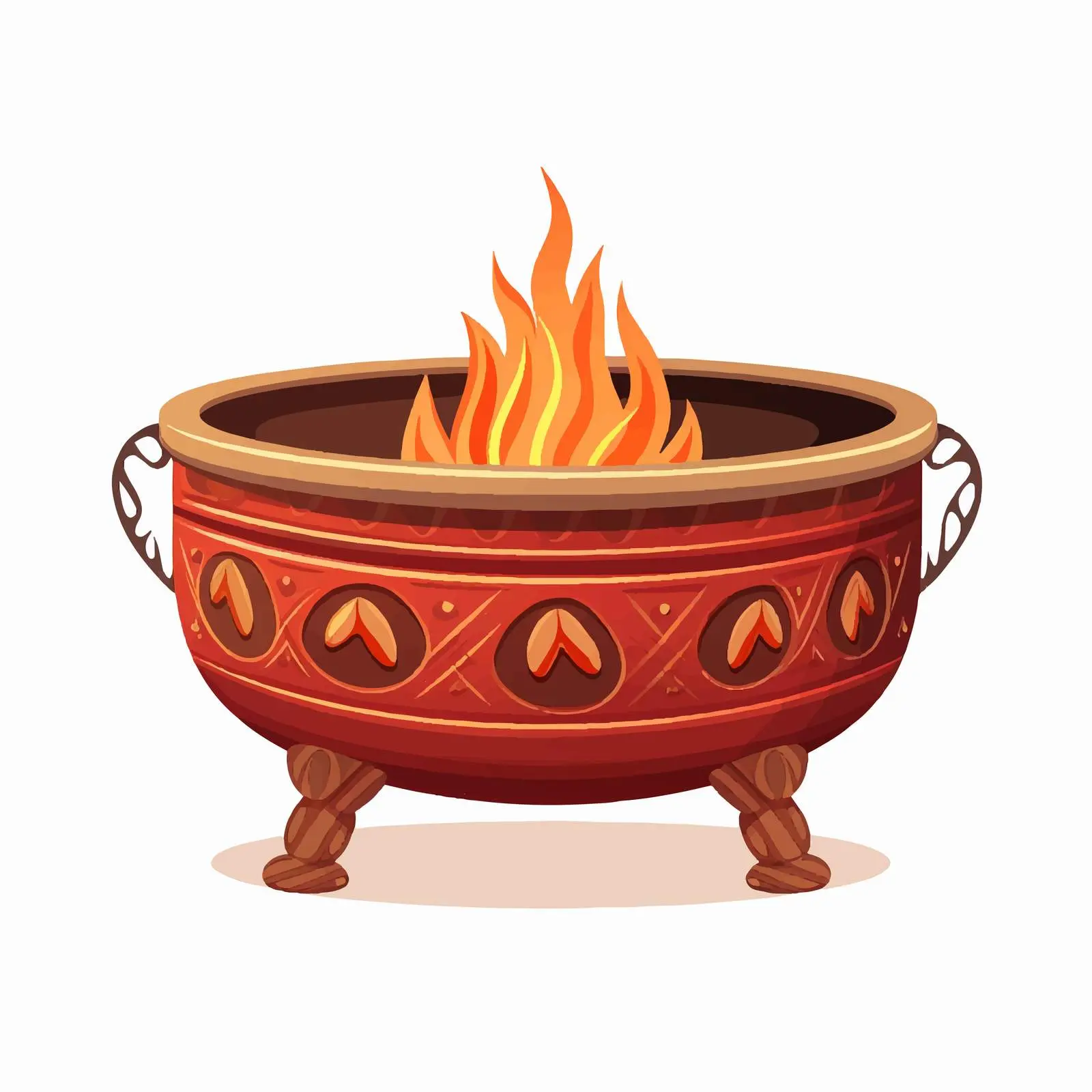 Classic Cartoon Brazier Vector Illustration – free burner image from Dotvec