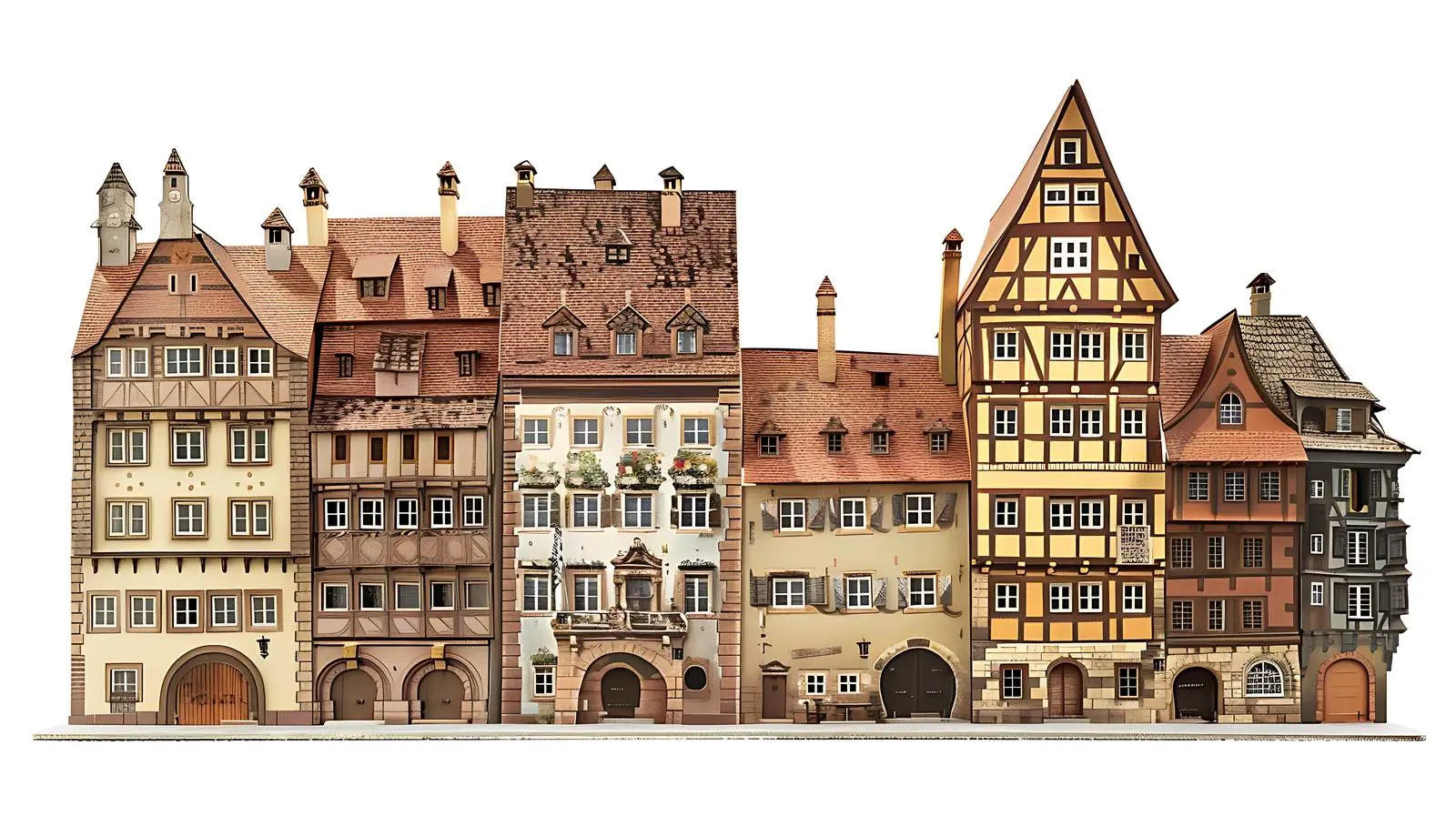 Traditional European Architecture in Nuremberg, Germany — free download from Dotvec