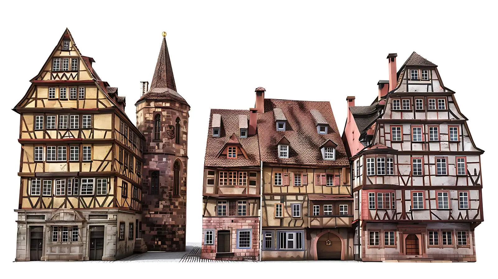 Traditional European Architecture in Nuremberg, Germany — free download from Dotvec