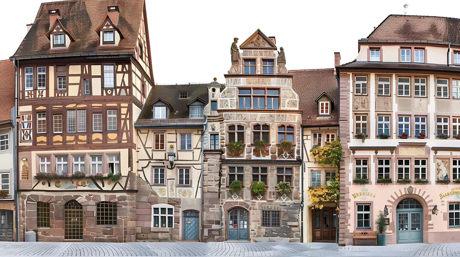 Traditional European Architecture in Nuremberg, Germany — free download from Dotvec