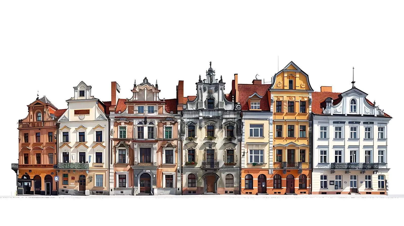 Historic Traditional European Old Town Building — free download from Dotvec
