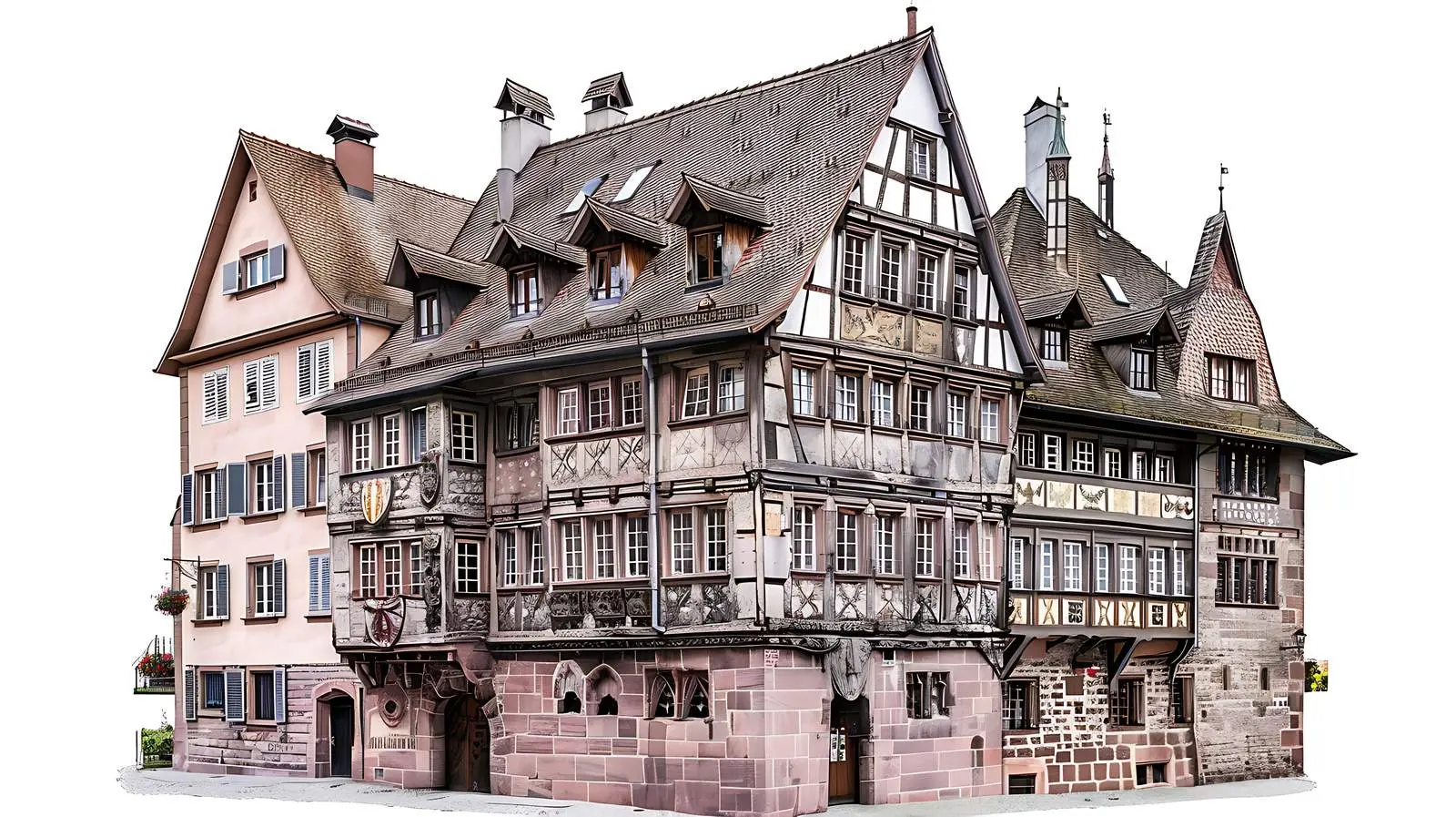 Historic European Old Town Architecture – free viewpoint image from Dotvec