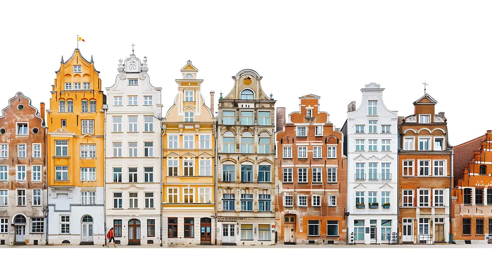 Historic European Town Building Architecture – free medieval structures image from Dotvec