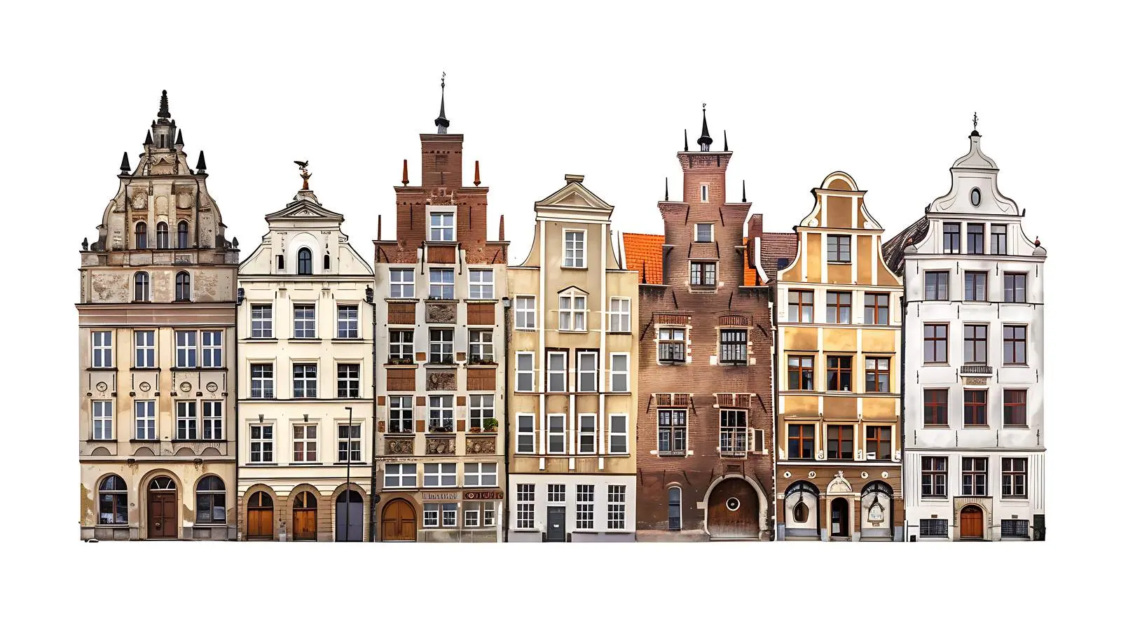 Charming Old Town European Architecture – free atmospheric image from Dotvec