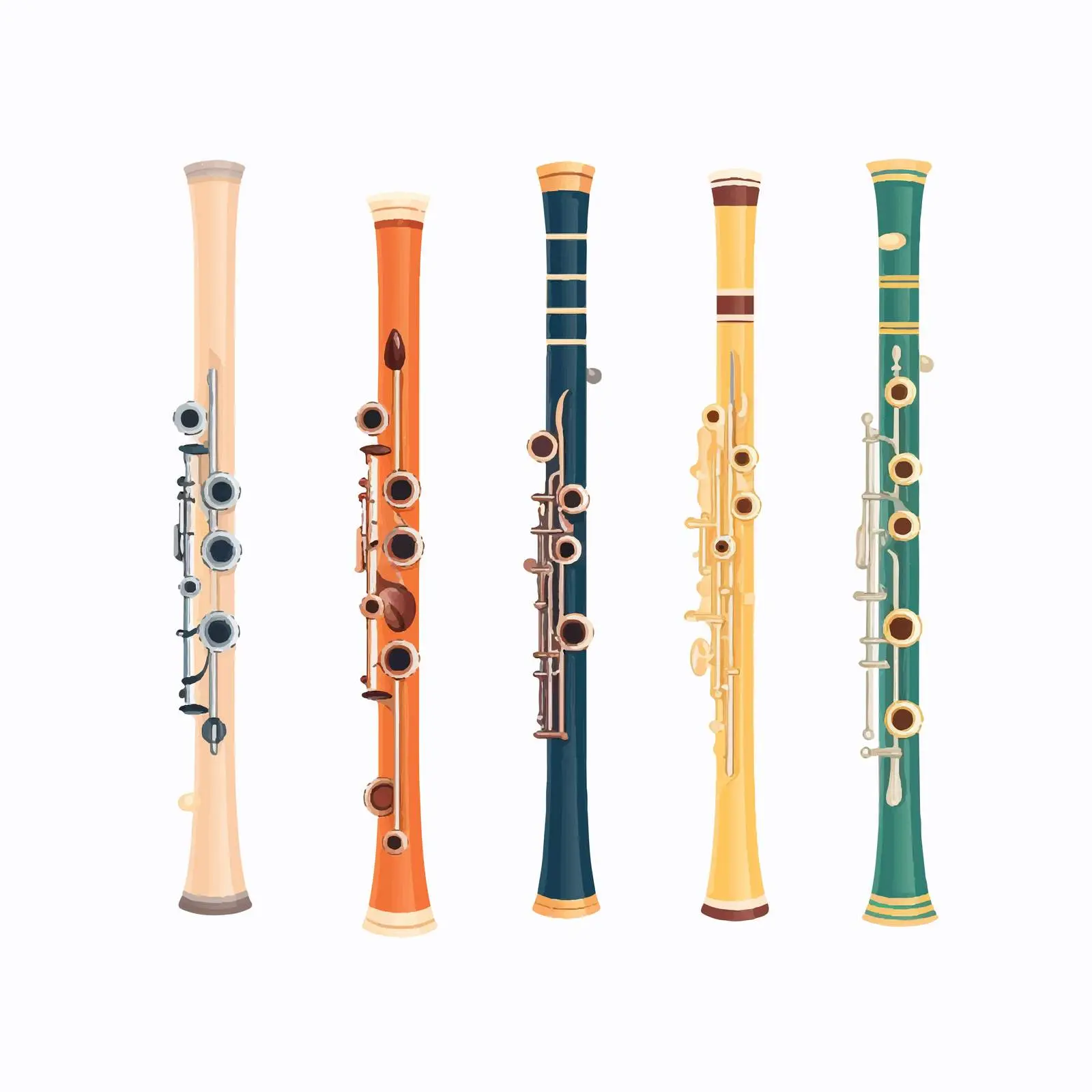 Traditional Flute Cartoon Vector Illustration – free flute image from Dotvec