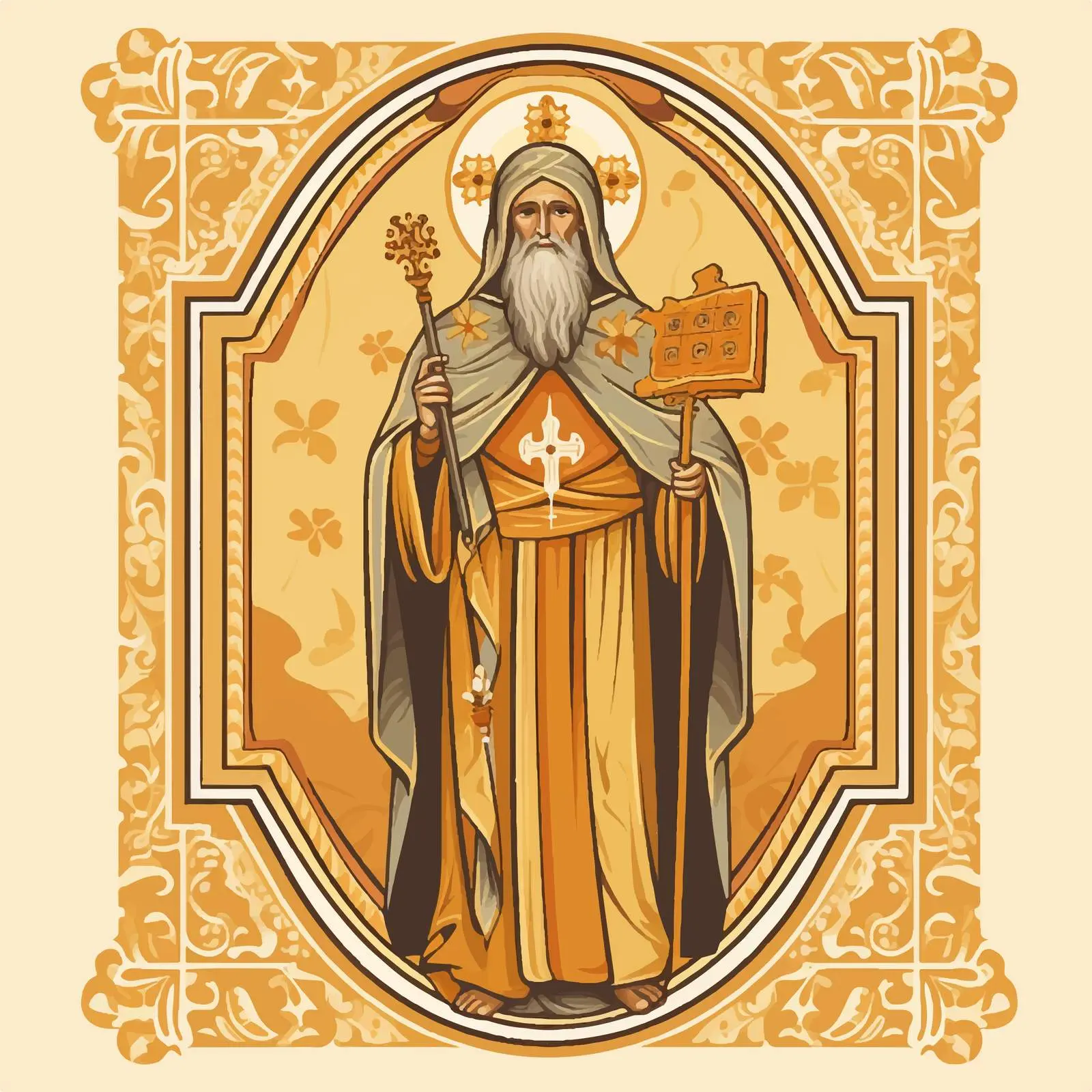 Orthodox Icon of Saint Basil of Ostrog – free artifacts image from Dotvec