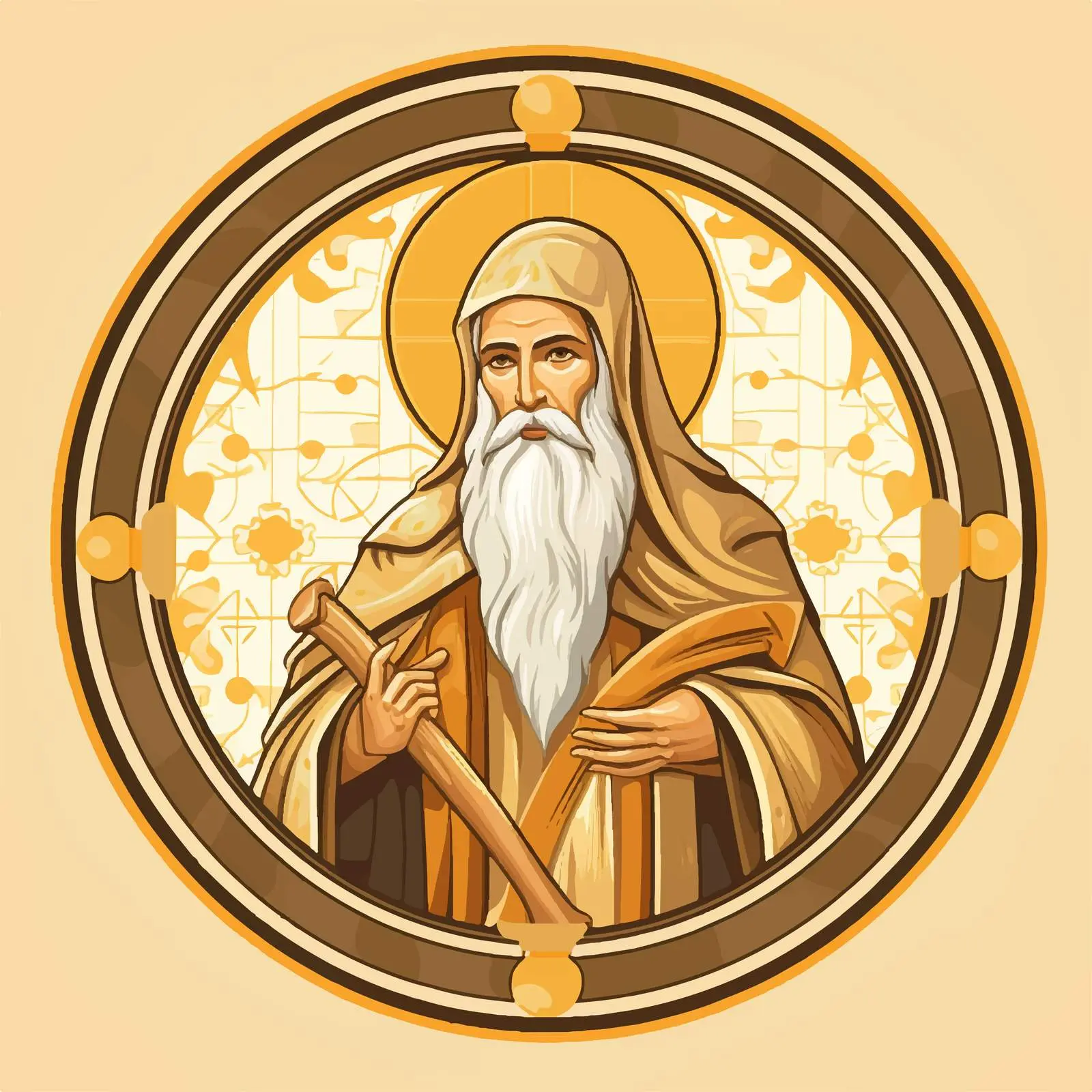 Traditional Orthodox Icon of Basil of Ostrog — free download from Dotvec