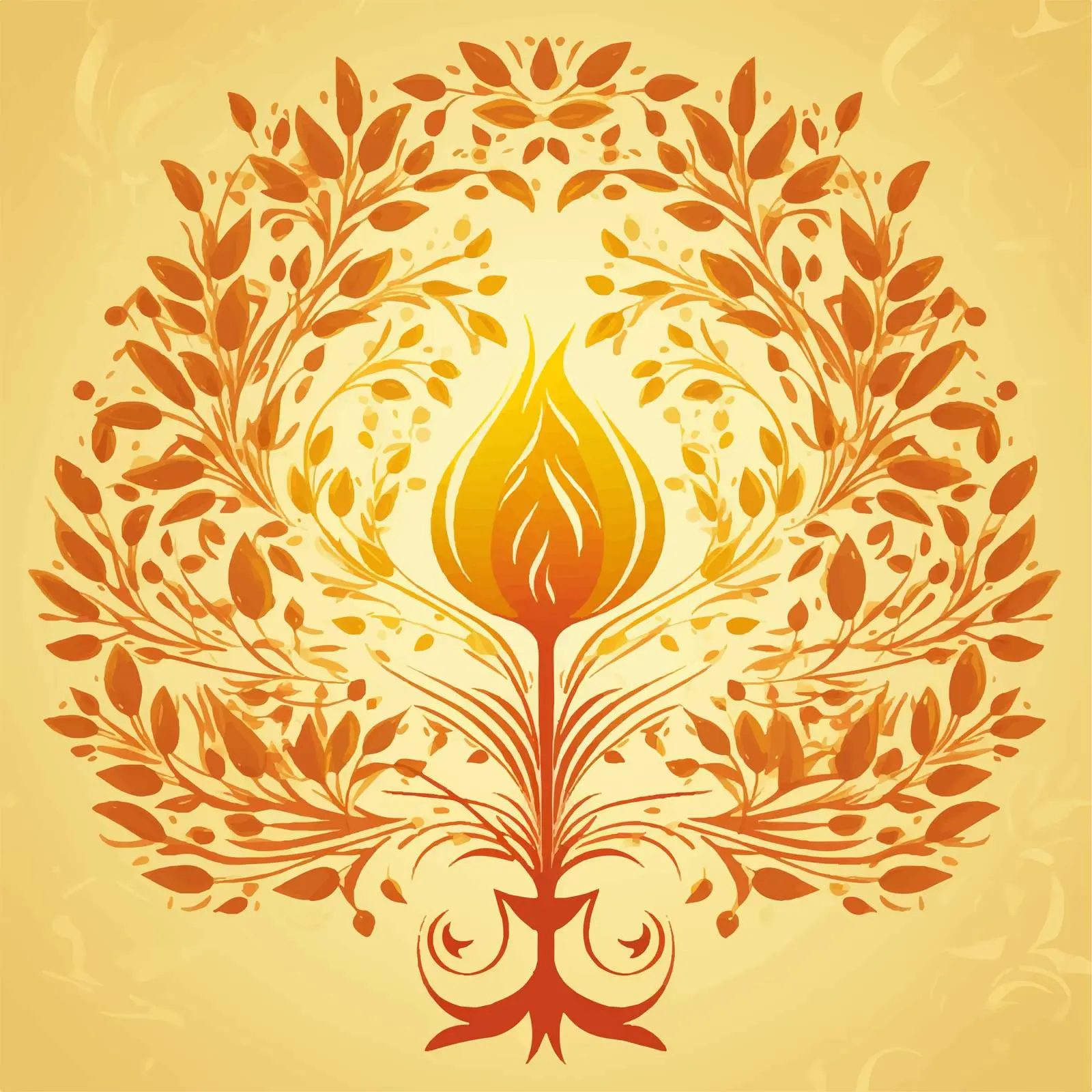 Traditional Orthodox Icon of Burning Bush — free download from Dotvec