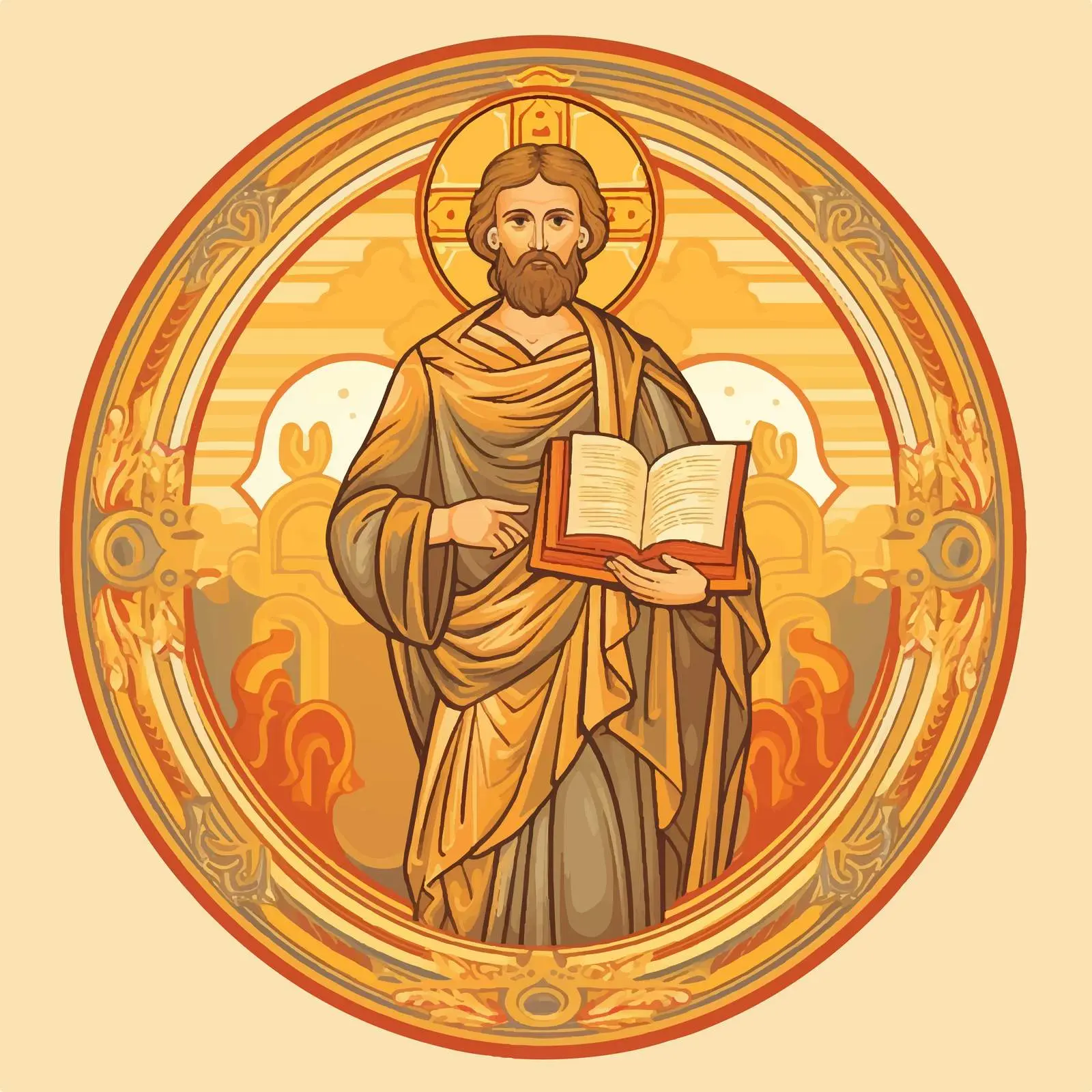 Orthodox Icon of John the Apostle — free download from Dotvec