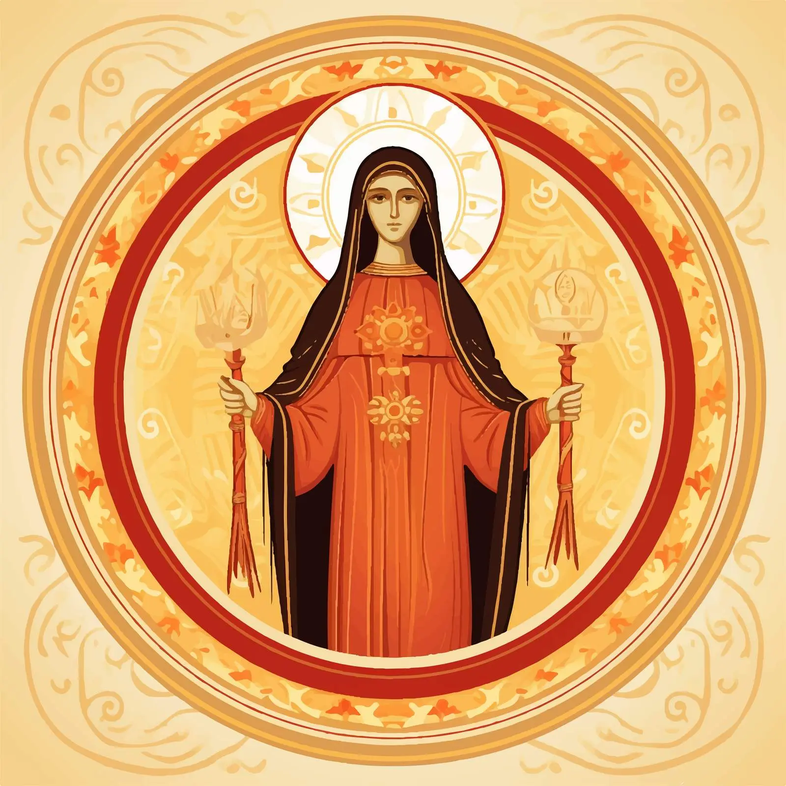 Saint Parascheva of the Balkans Icon — free download from Dotvec