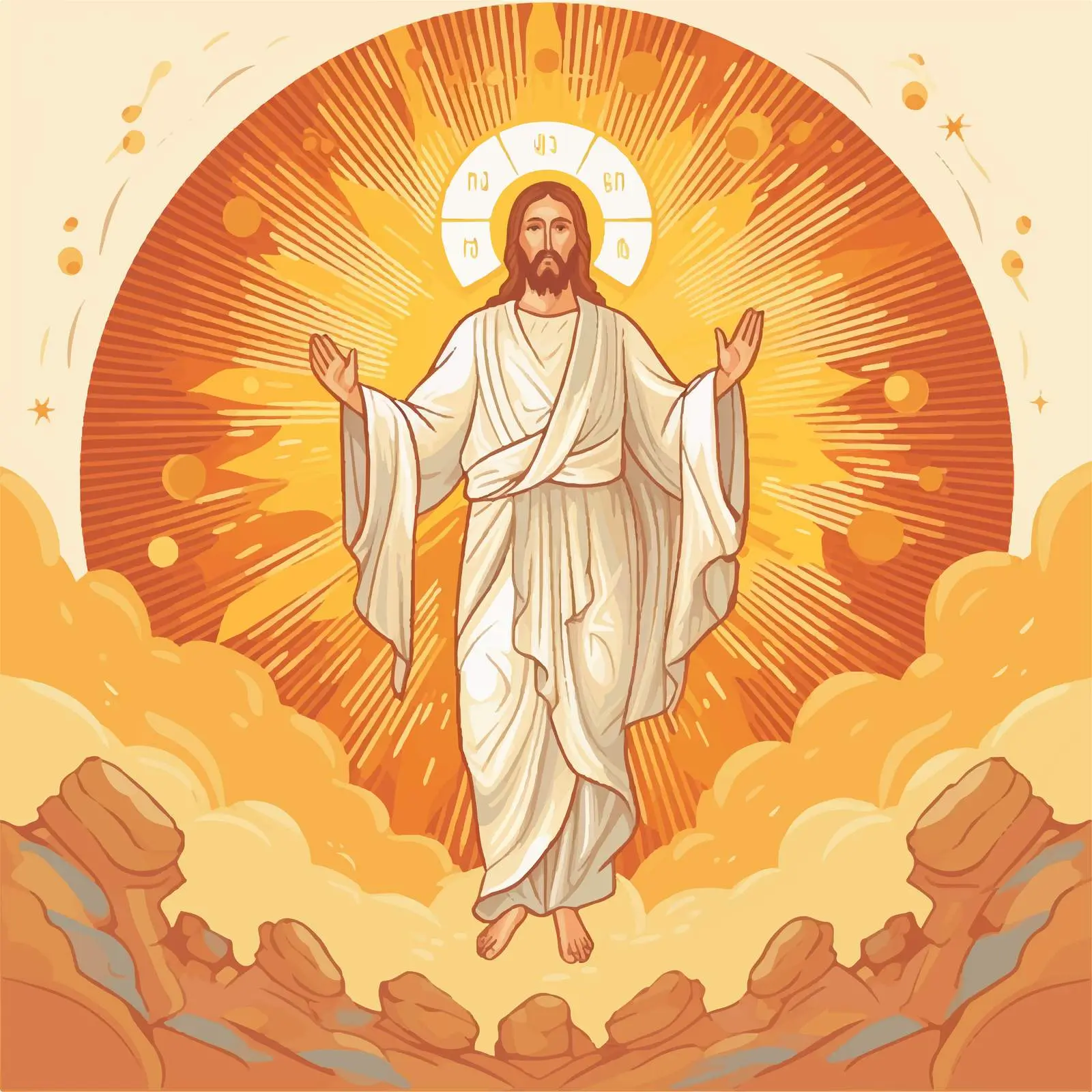 Traditional Orthodox Icon of Christ's Resurrection — free download from Dotvec
