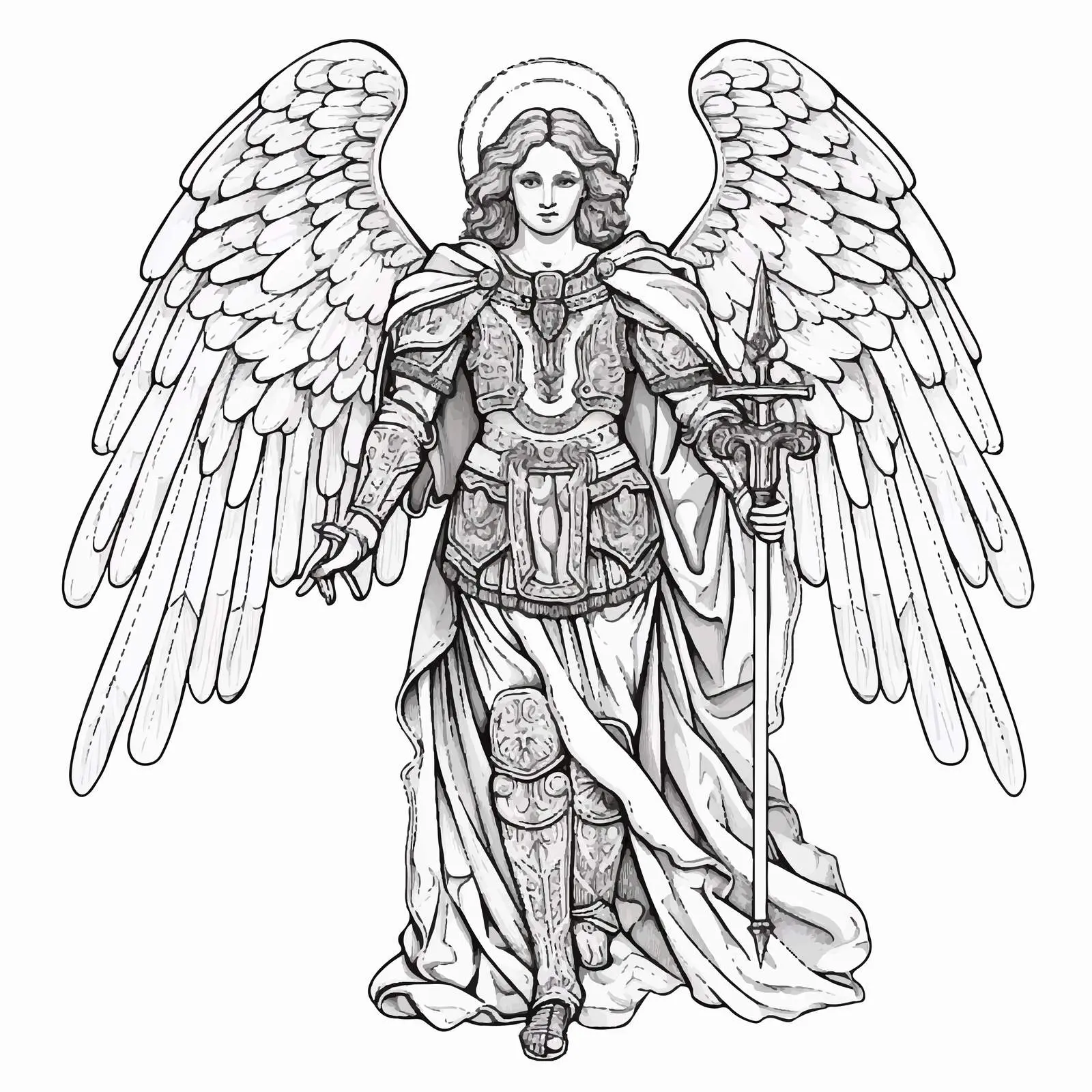 Traditional Orthodox Archangel Image — free download from Dotvec