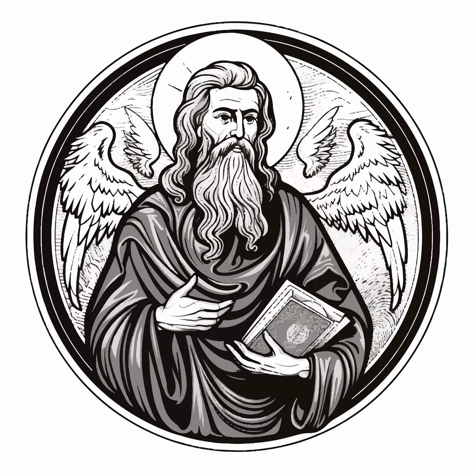 Prophet Elijah Traditional Orthodox Artwork — free download from Dotvec