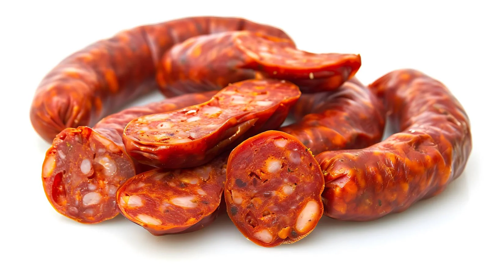 Isolated Traditional Spanish Chorizo Sausage — free download from Dotvec