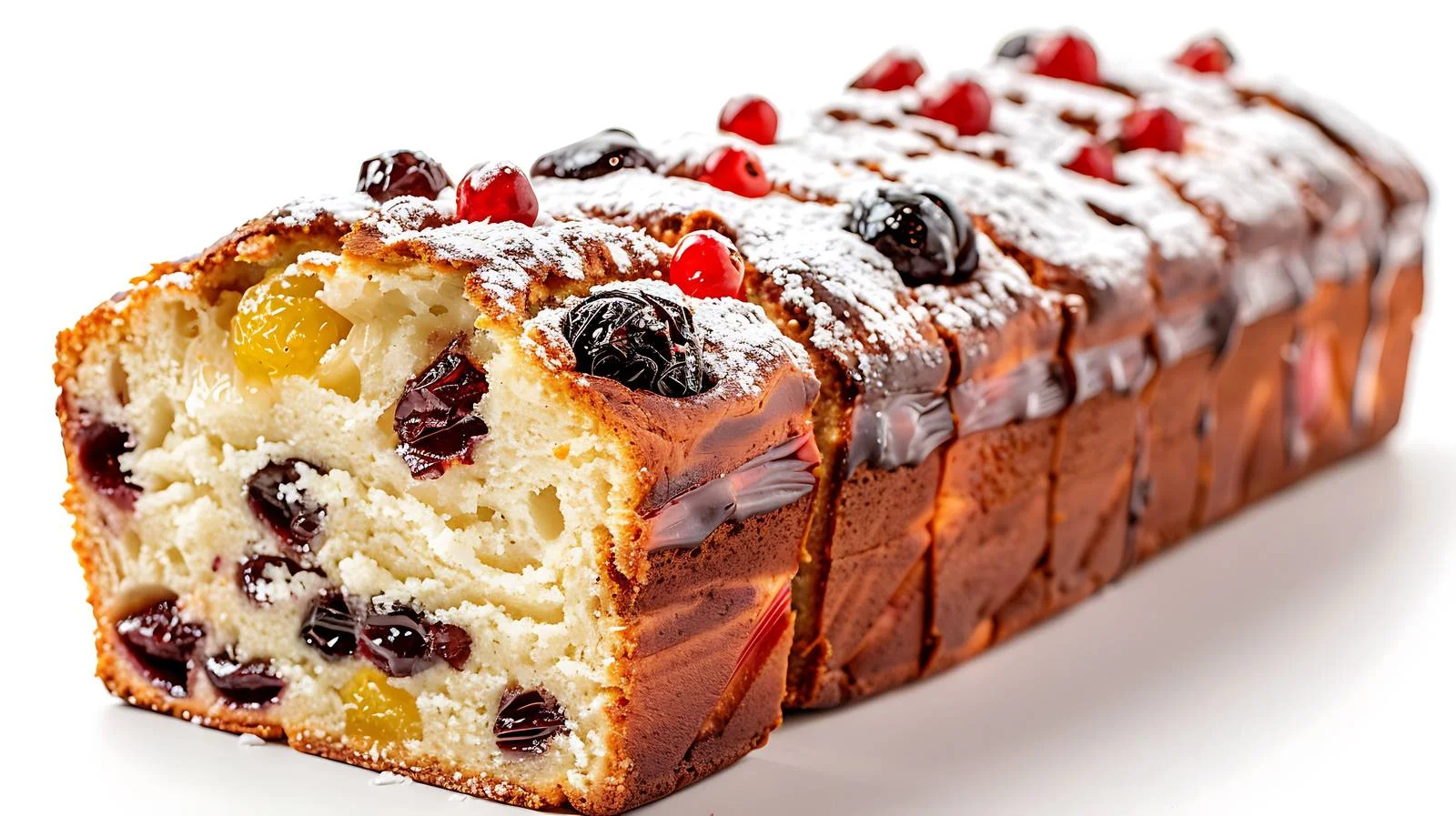 Exquisite Fruit Loaf with Confectioners Sugar — free download from Dotvec
