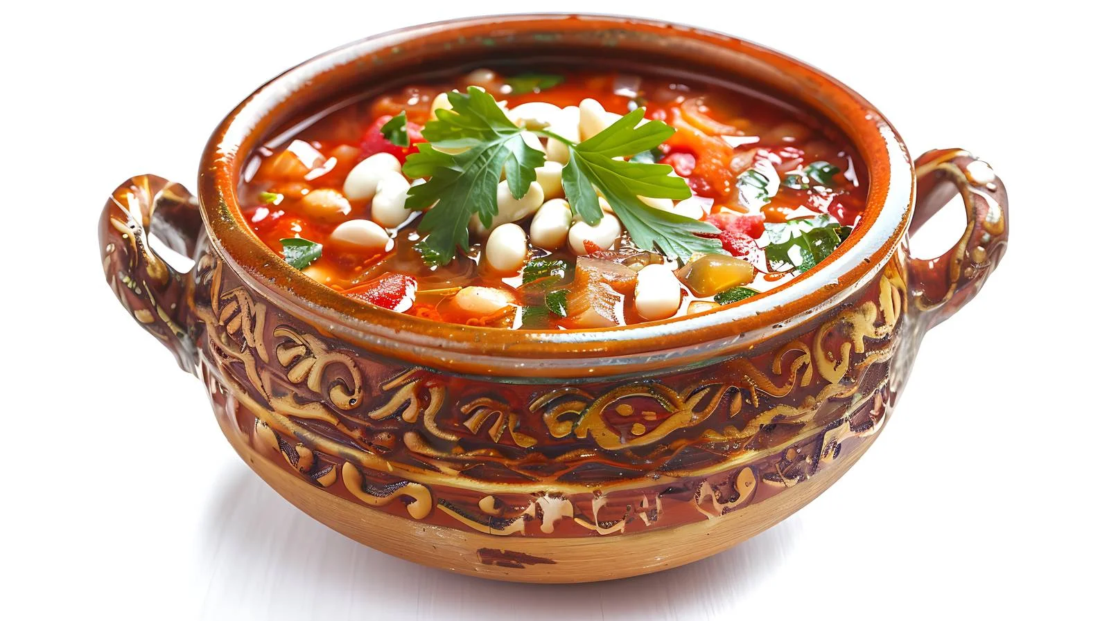 Savory Ukrainian Russian Borscht with White Beans — free download from Dotvec