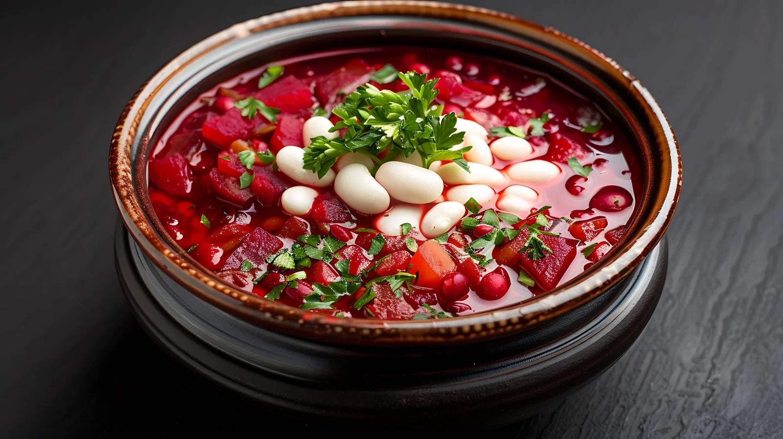 Authentic Ukrainian-Russian Borscht with White Beans — free download from Dotvec