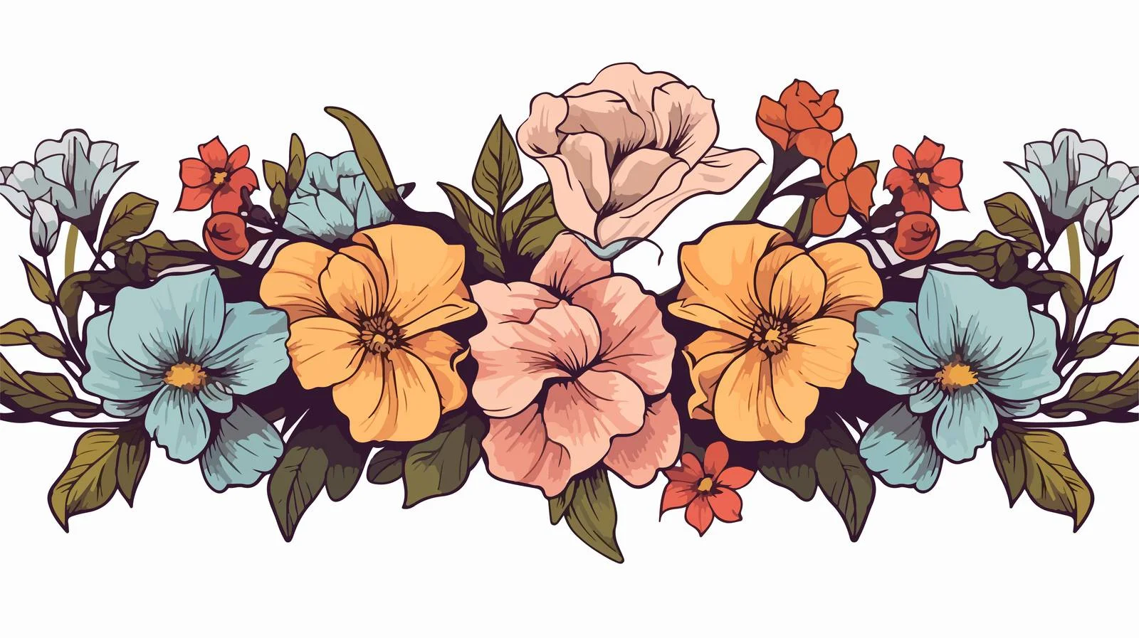 Traditional Black Linework Tattoo Banner — free download from Dotvec