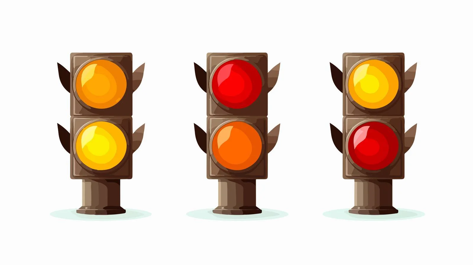 High-Quality Traffic Light Design — free download from Dotvec