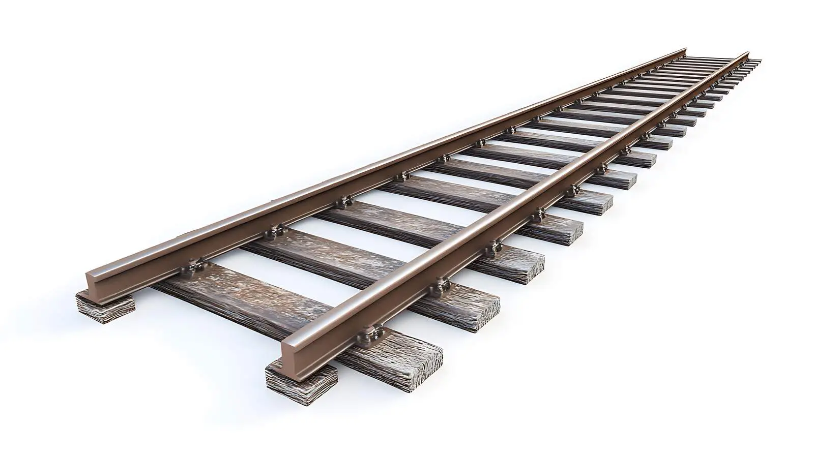 Train Tracks 3D Rendering High Quality — free download from Dotvec