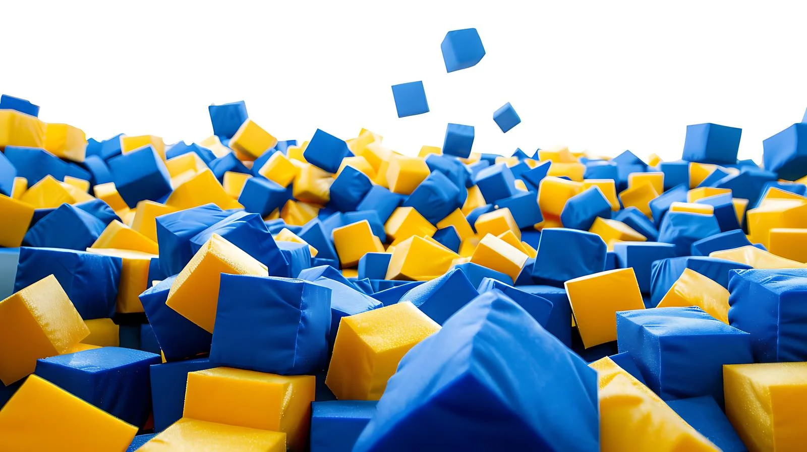 Vibrant Foam Cube Trampoline Park Setup — free download from Dotvec
