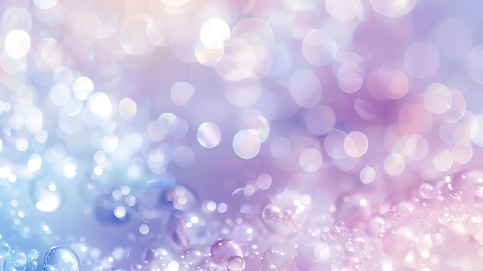 Ethereal Lavender and Azure Bokeh Abstraction — free download from Dotvec