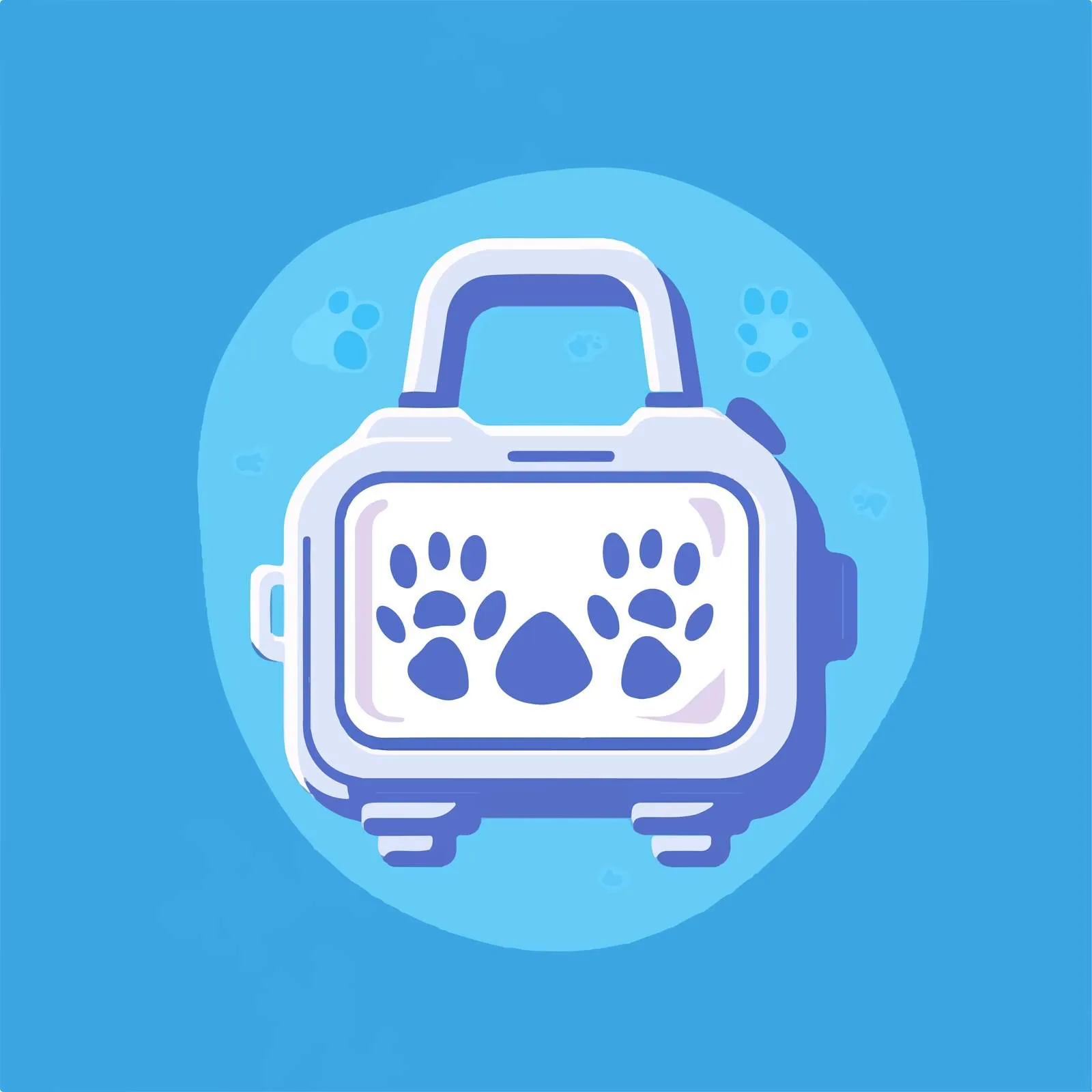 Flat Vector Transport Case for Pets — free download from Dotvec