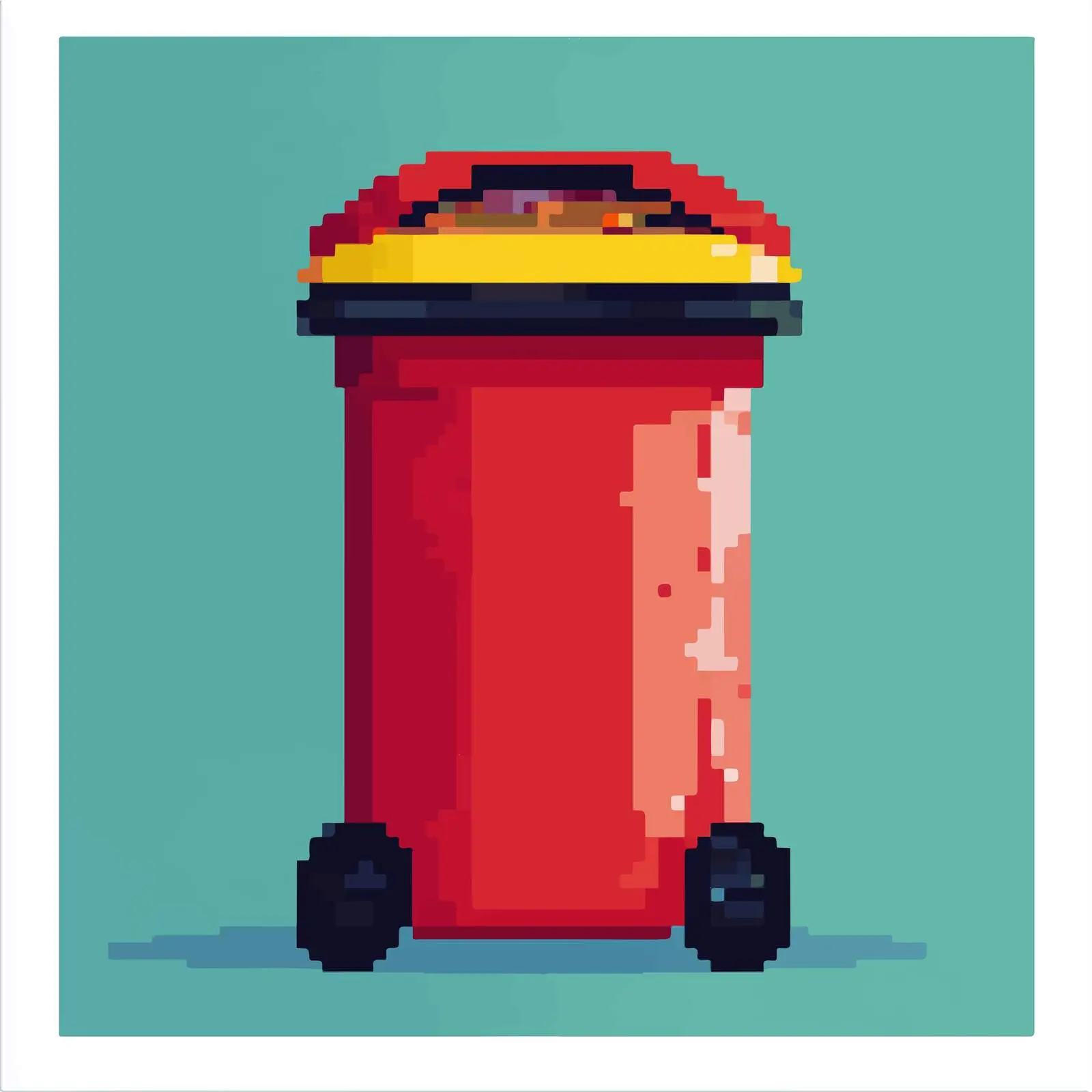 Flat Vector Illustration of Trash Can — free download from Dotvec