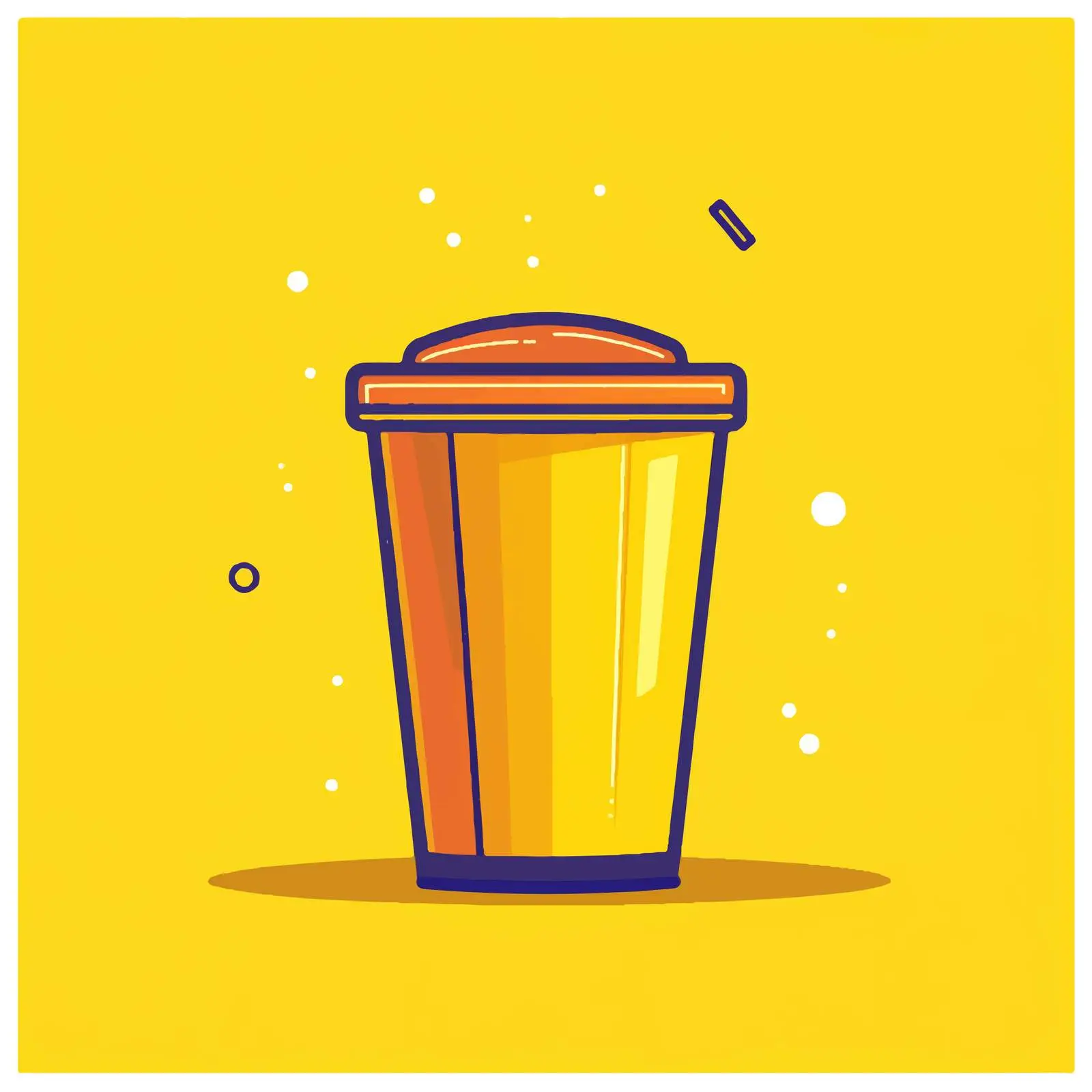 Flat Vector Trash Can Illustration — free download from Dotvec