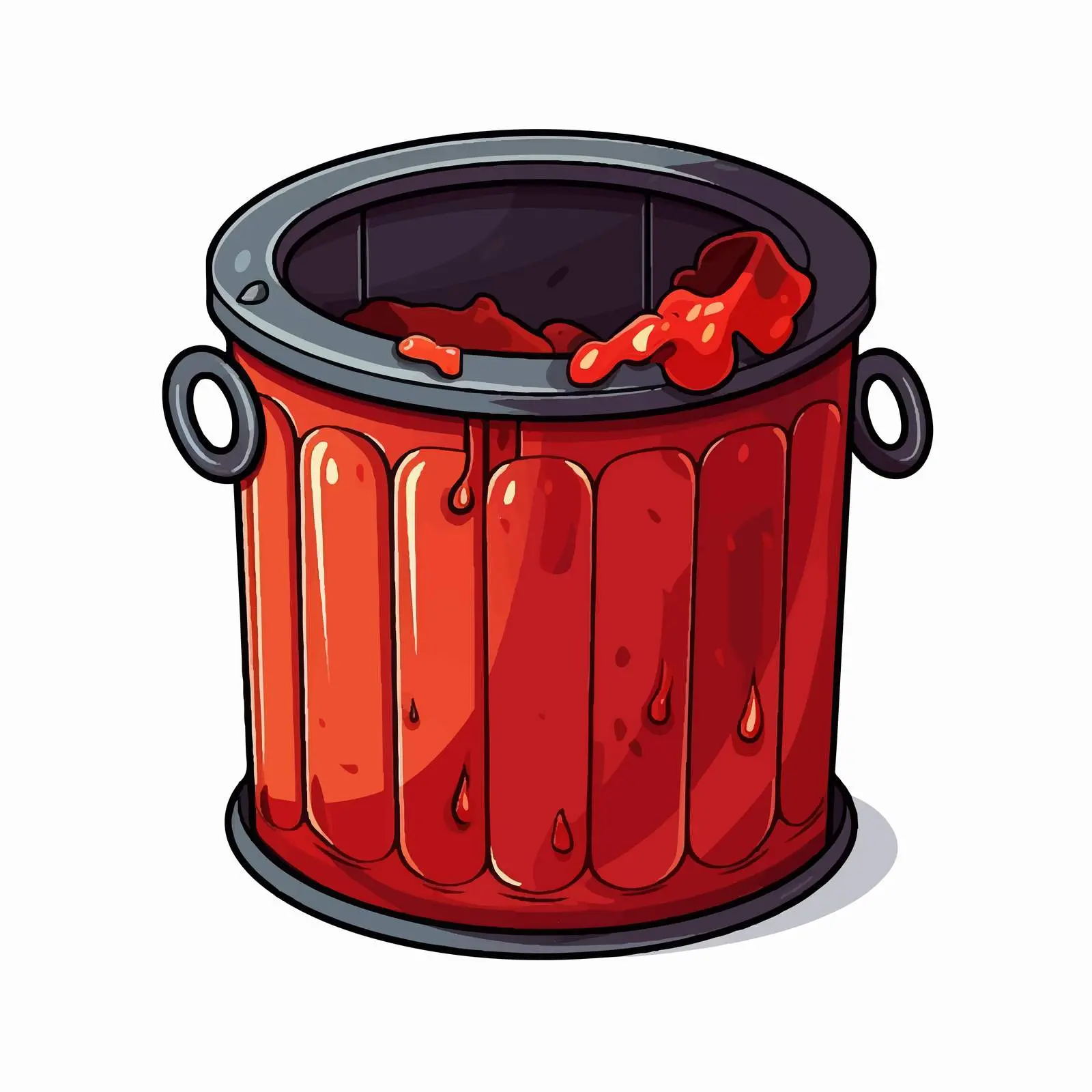 Trash Can Vector Illustration on White Background — free download from Dotvec