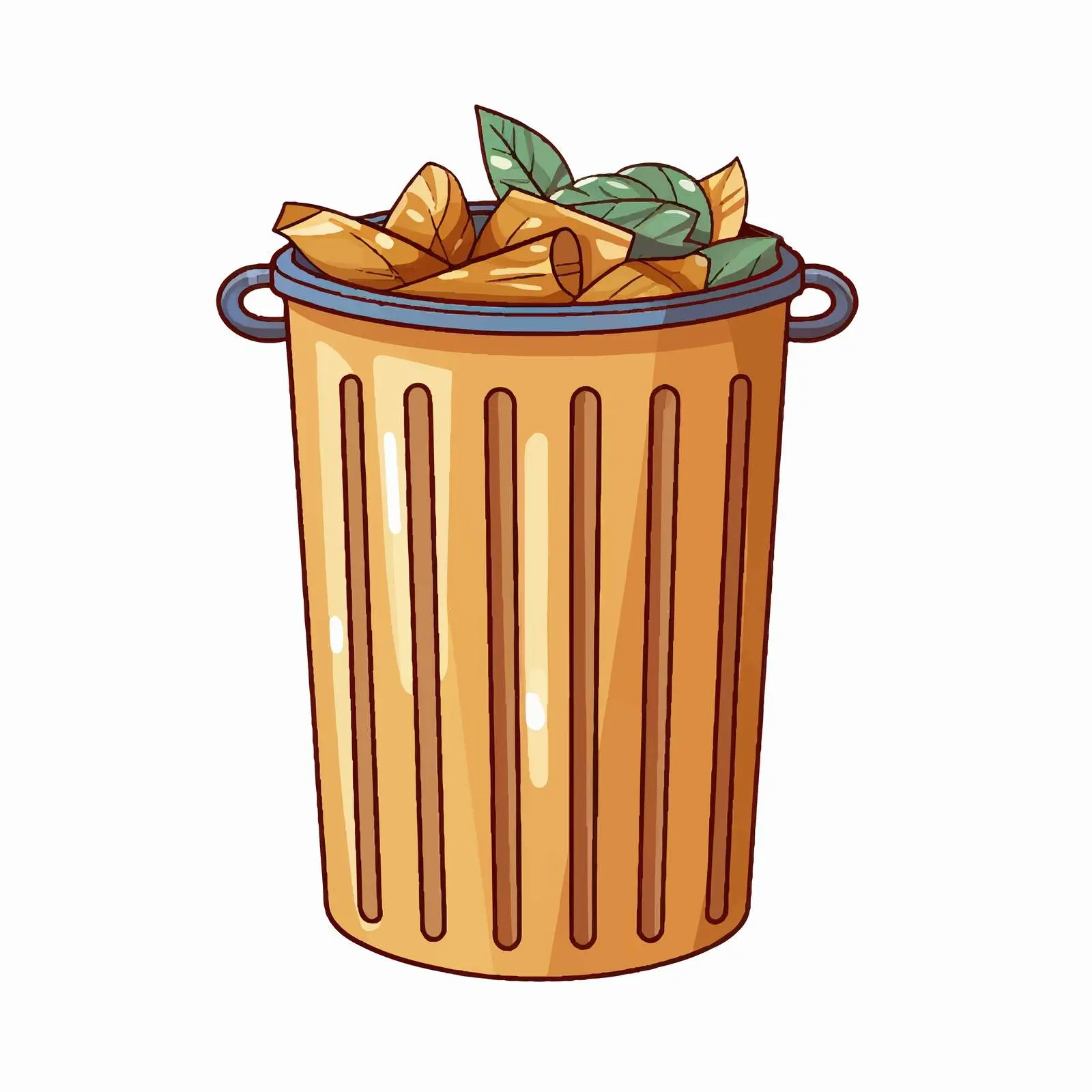 Trash Can Vector Illustration on White Background — free download from Dotvec