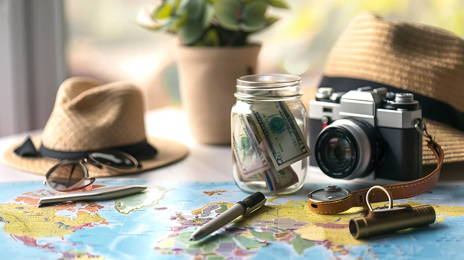 Travel Money and Savings Concept Image — free download from Dotvec