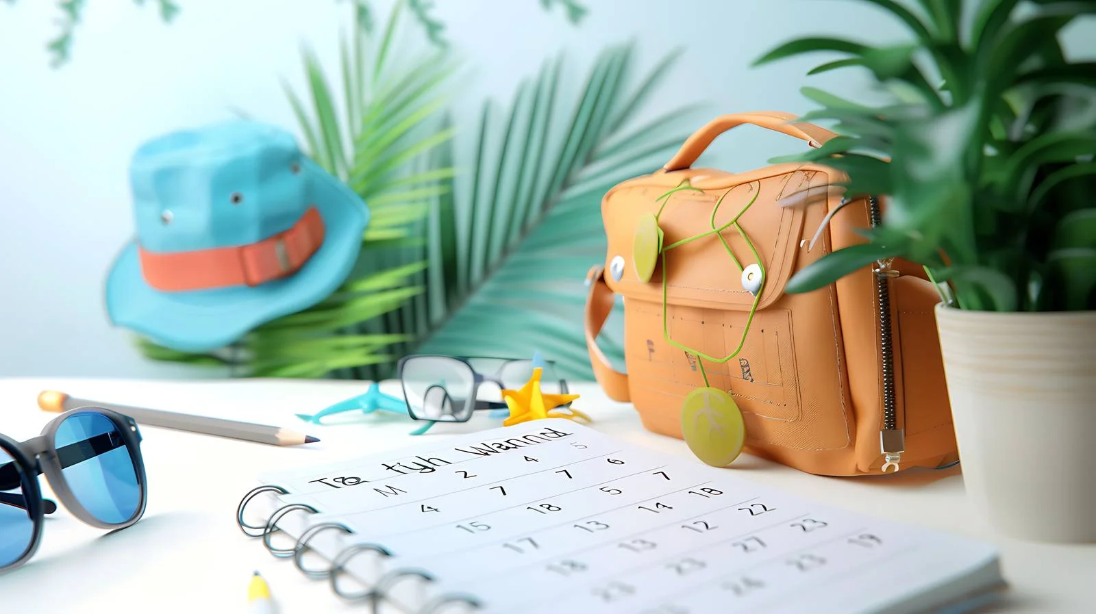 Travel Calendar Planner Organizer — free download from Dotvec